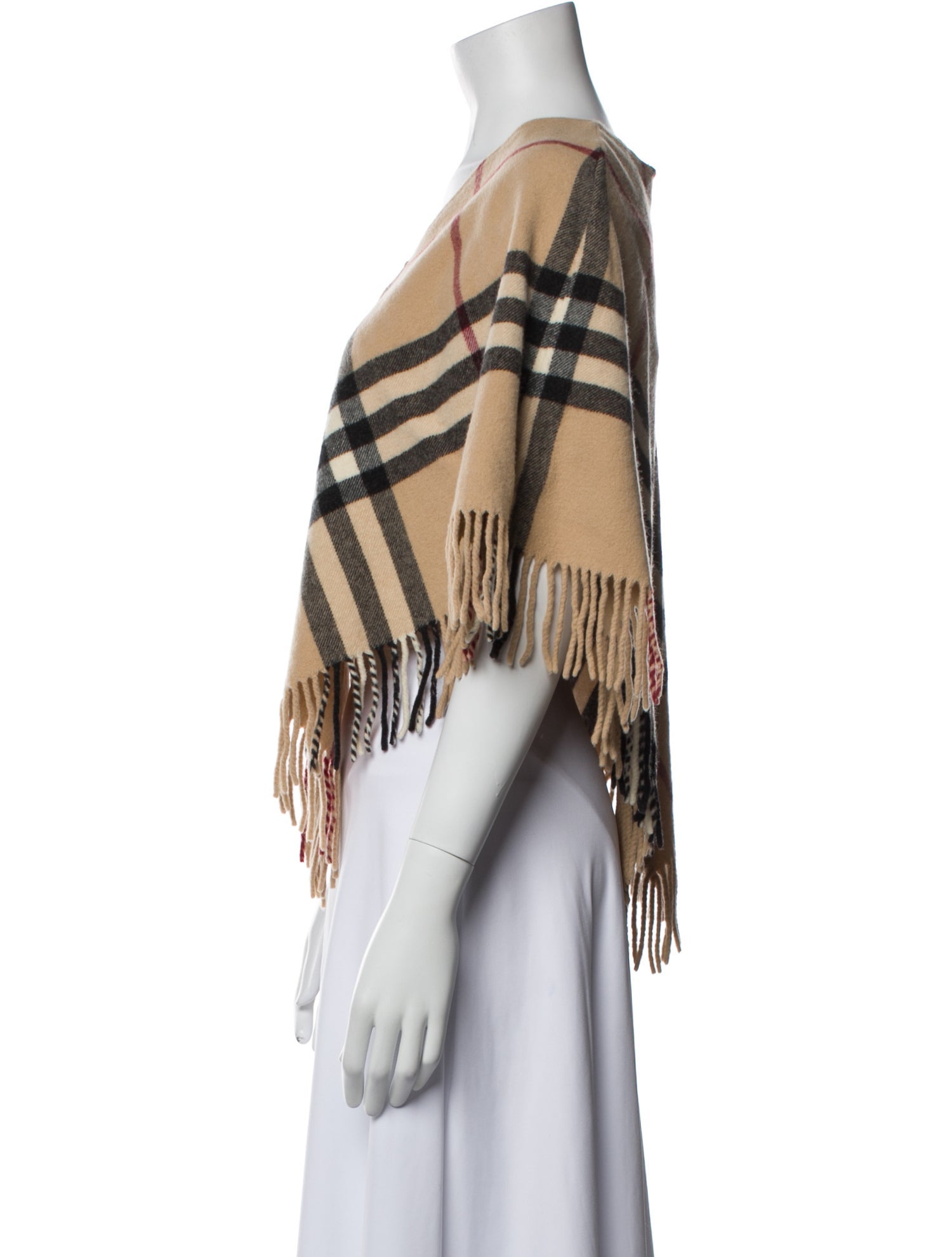 Burberry London Merino Wool Plaid Print Sweater