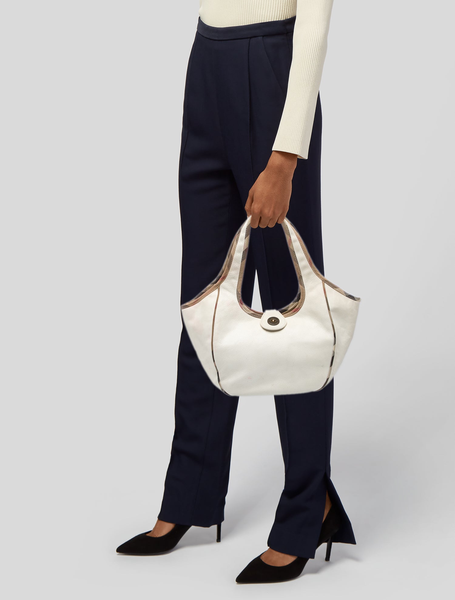 Burberry London Leather Hobo