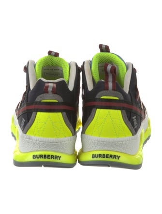 Burberry London Leather Printed Sneakers