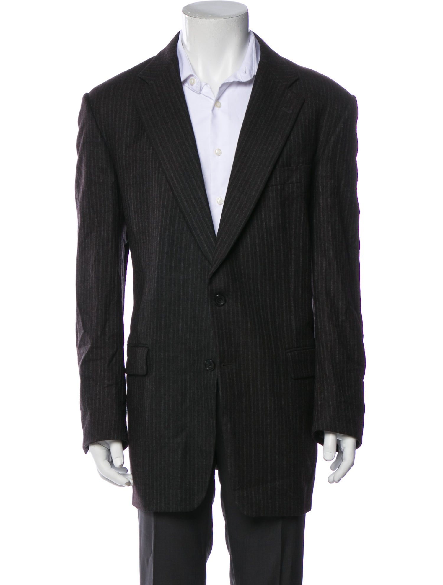 Burberry London Wool Striped Blazer