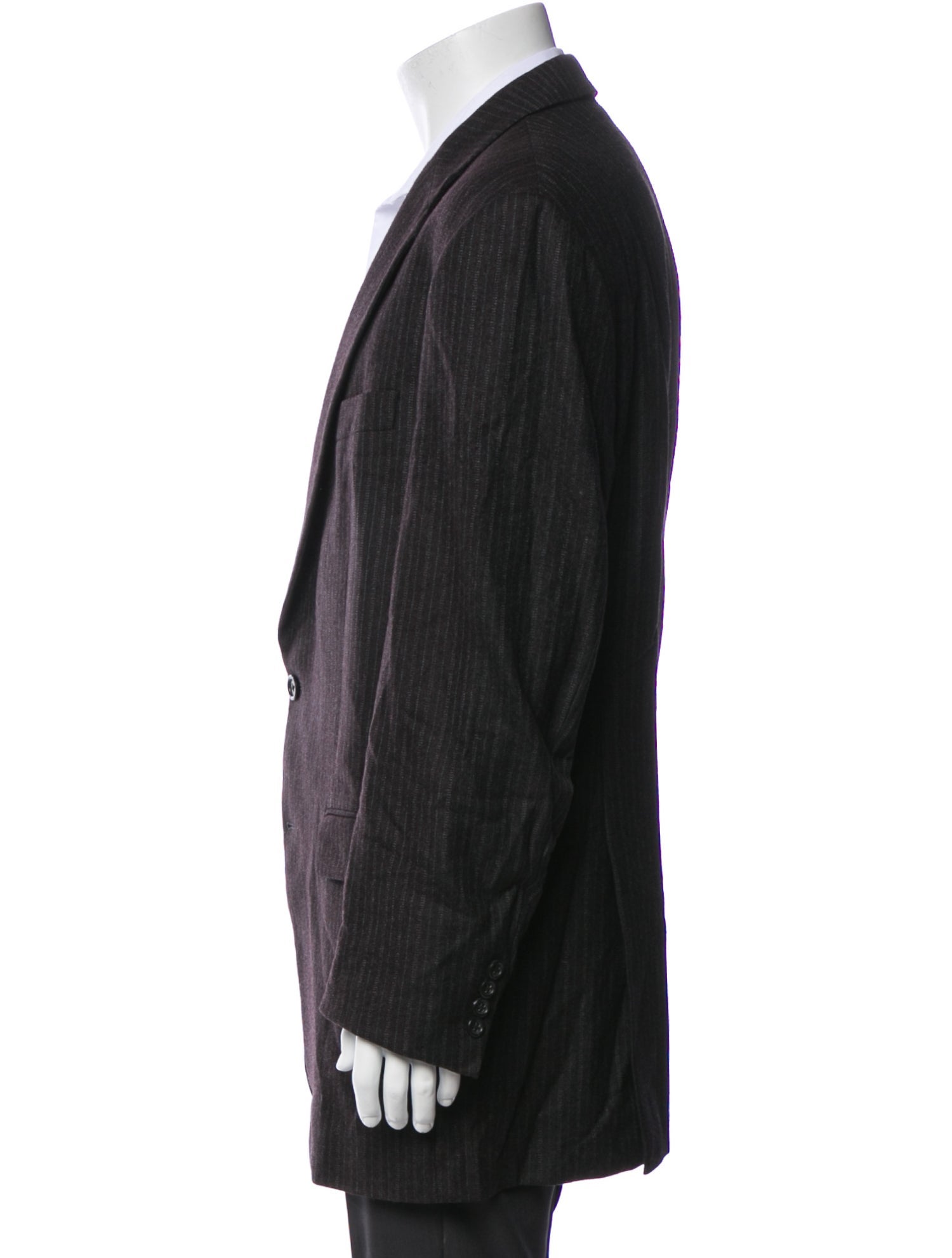 Burberry London Wool Striped Blazer