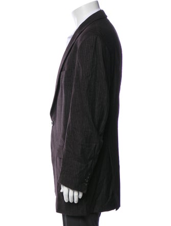 Burberry London Wool Striped Blazer