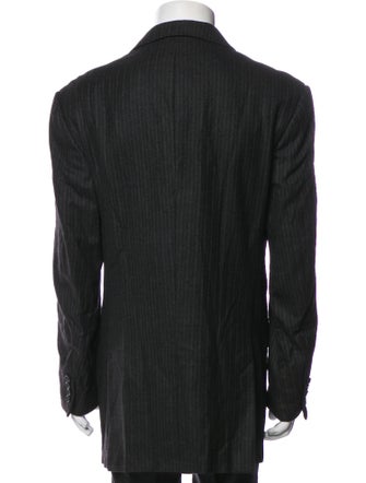 Burberry London Wool Striped Blazer