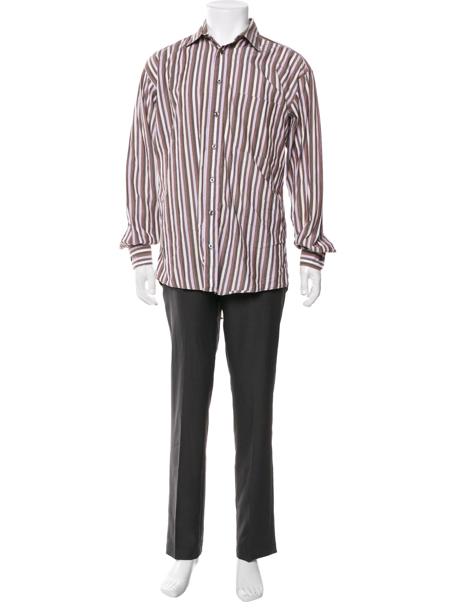 Burberry London Striped Long Sleeve Shirt