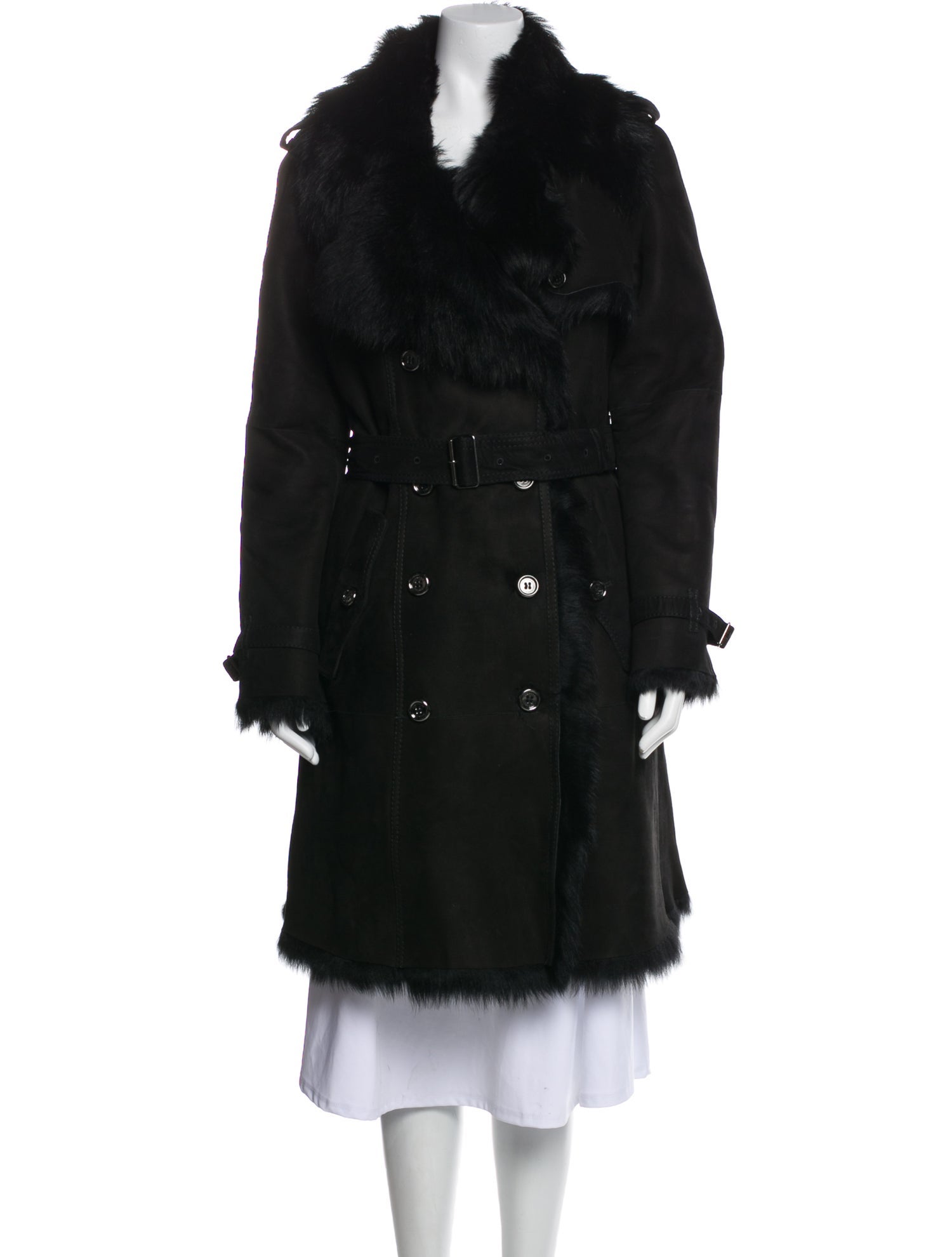 Burberry London Shearling Fur Coat