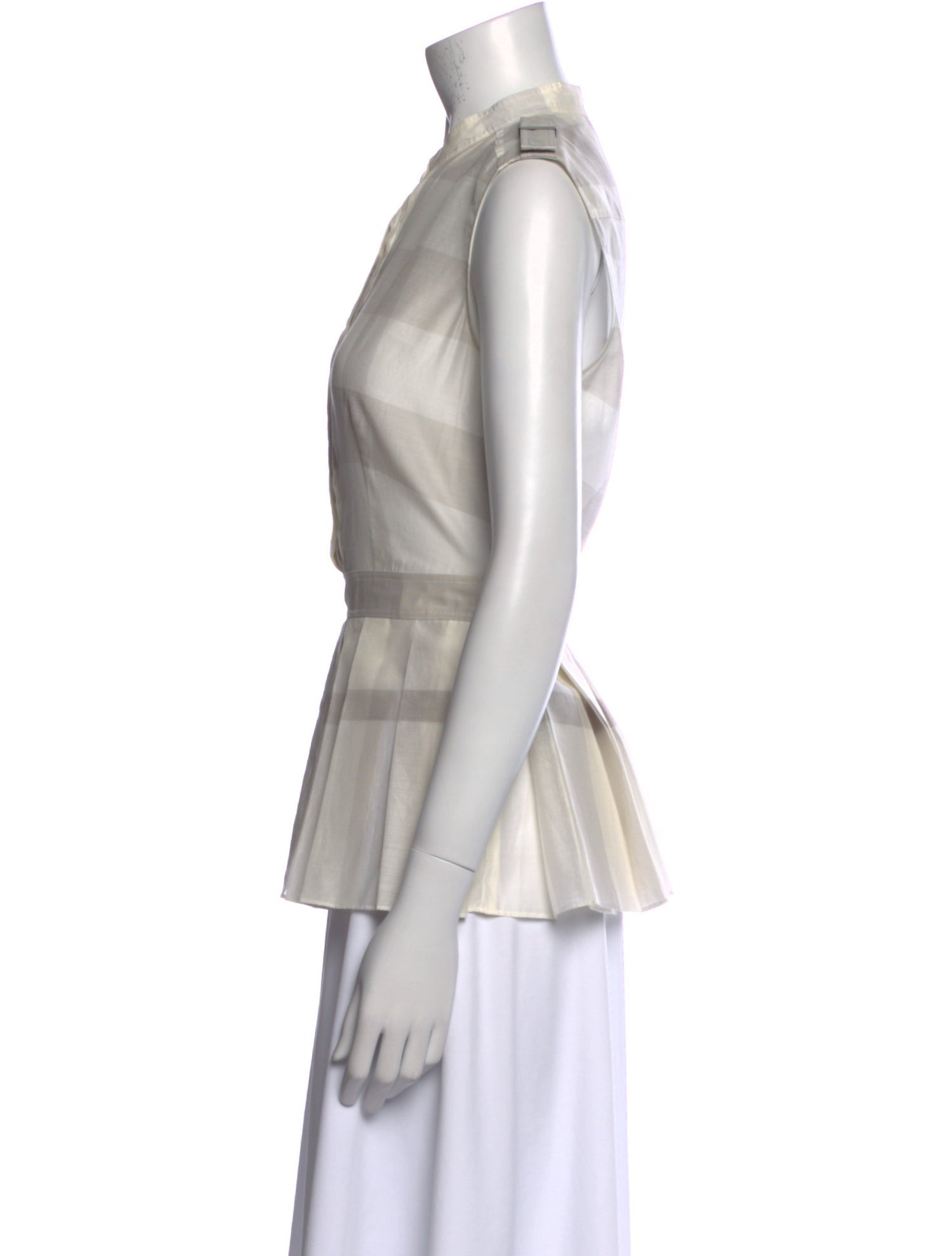 Burberry London Crew Neck Sleeveless Blouse w/ Tags