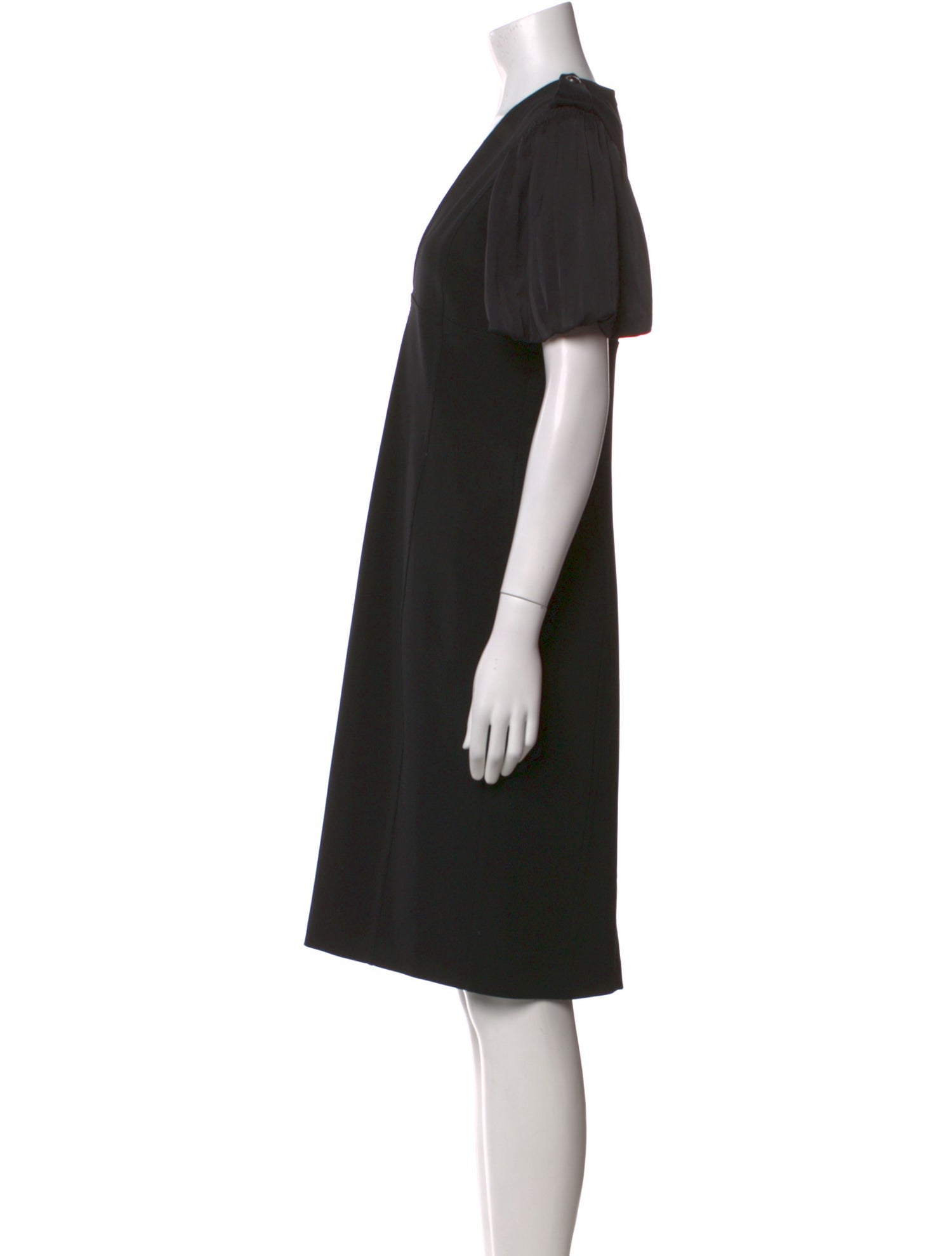 Burberry London V-Neck Knee-Length Dress