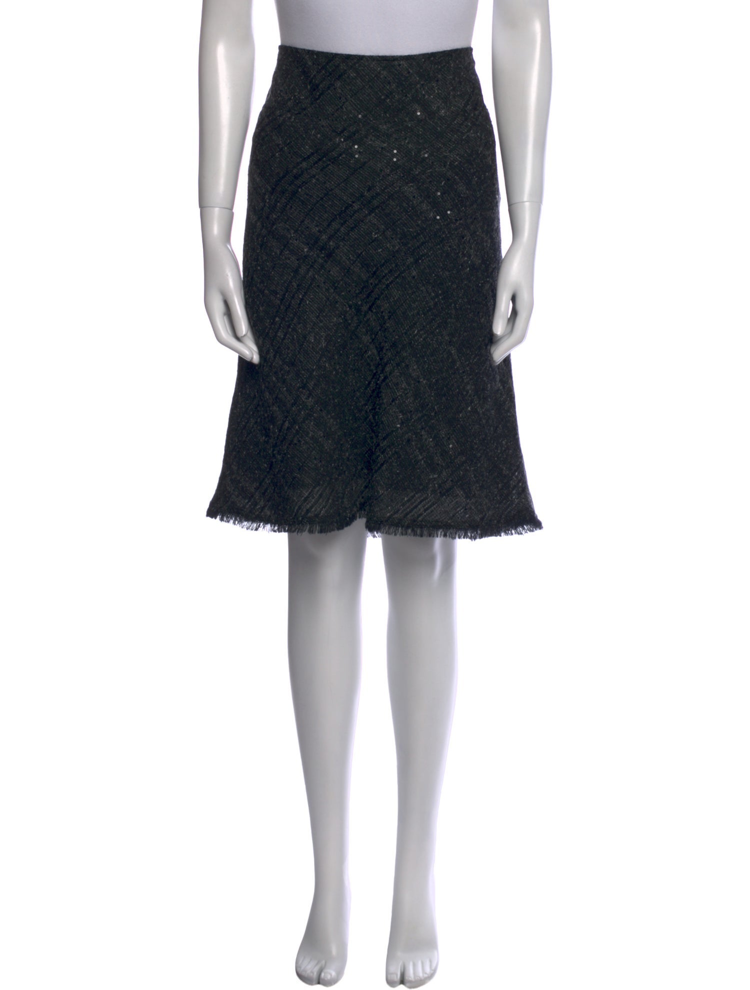 Burberry London Wool Knee-Length Skirt