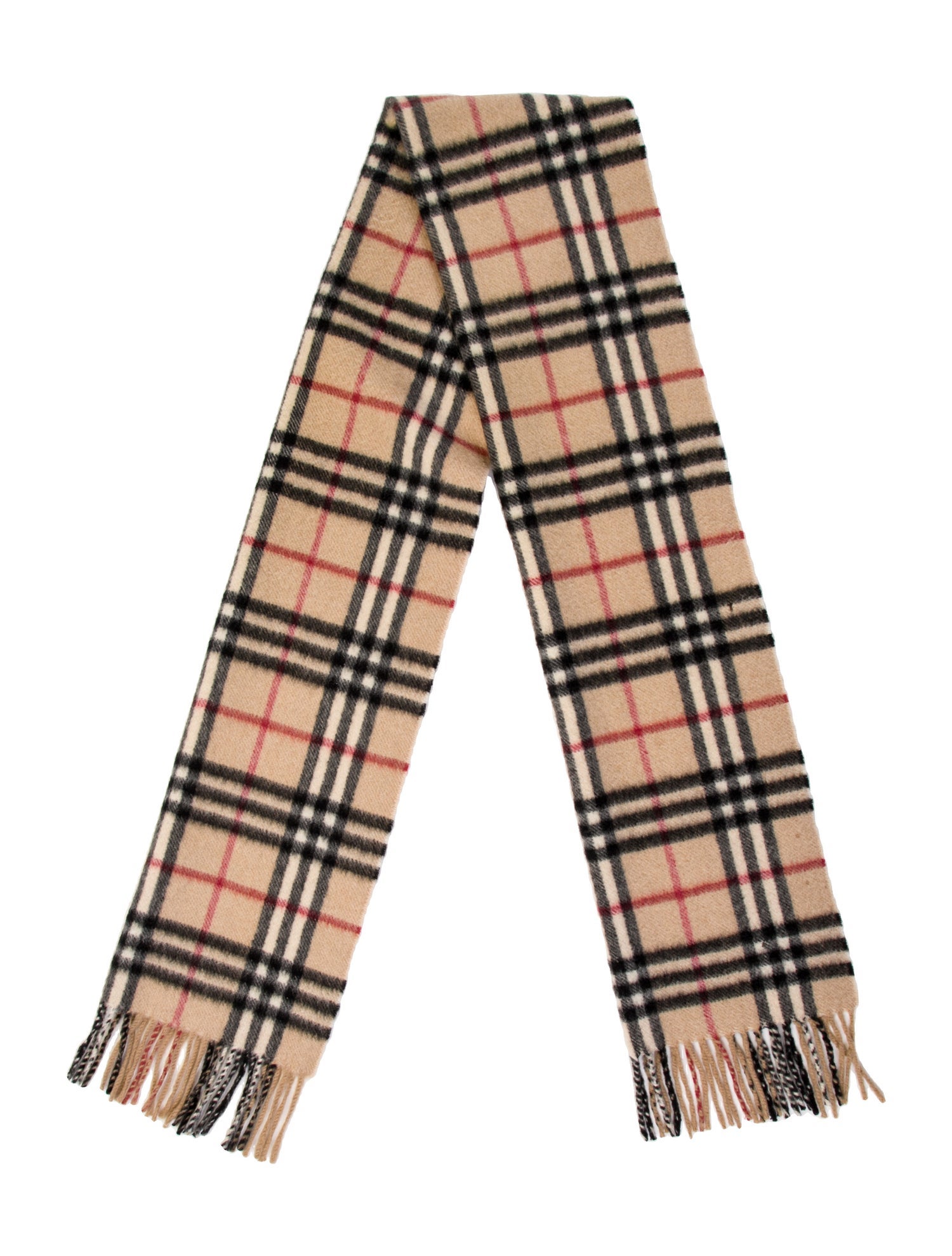 Burberry London Cashmere House Check Pattern Scarf