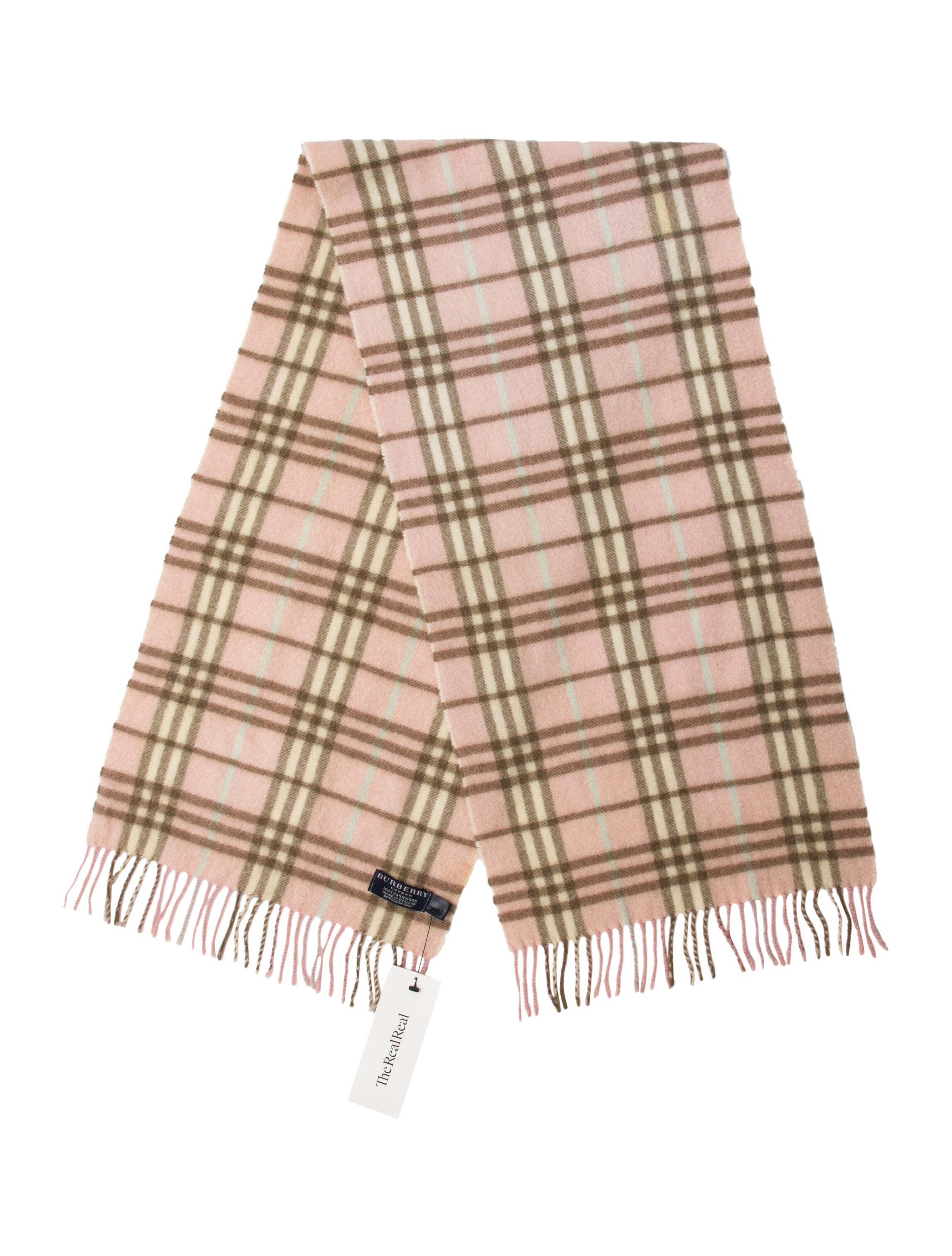 Burberry London Cashmere Striped Scarf
