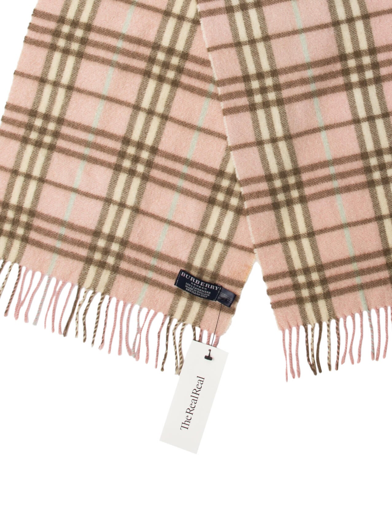 Burberry London Cashmere Striped Scarf