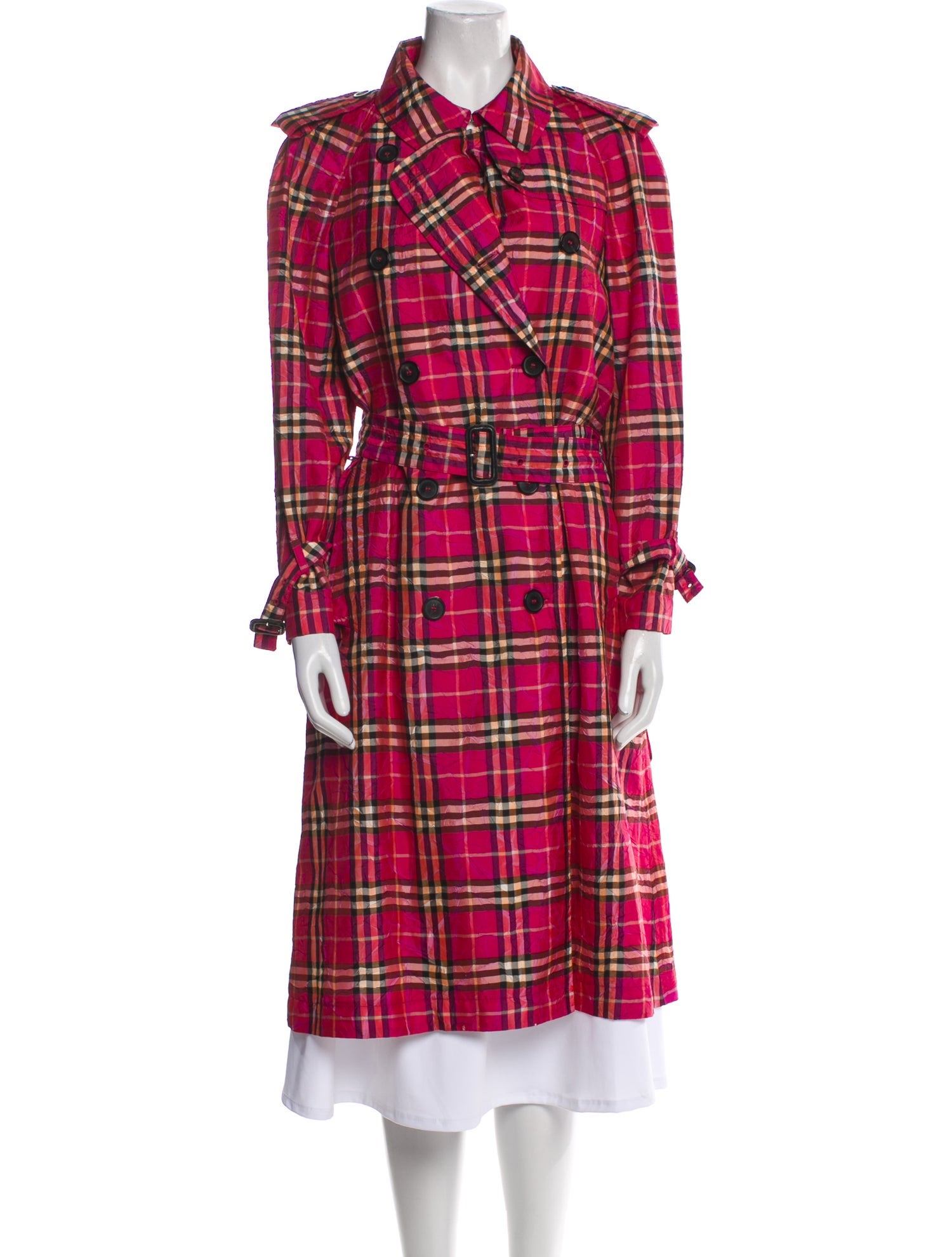 Burberry London Plaid Print Jacket