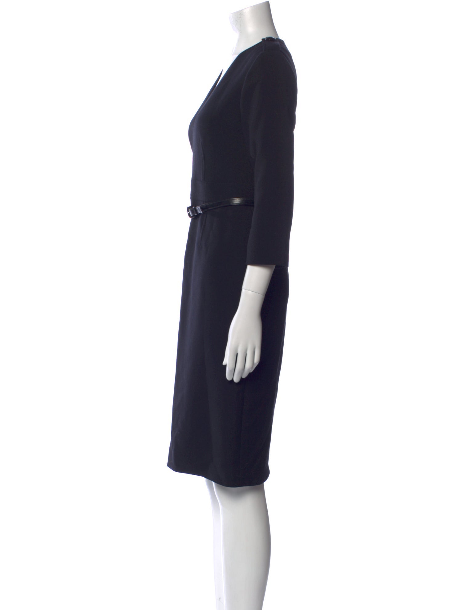 Burberry London Virgin Wool Knee-Length Dress