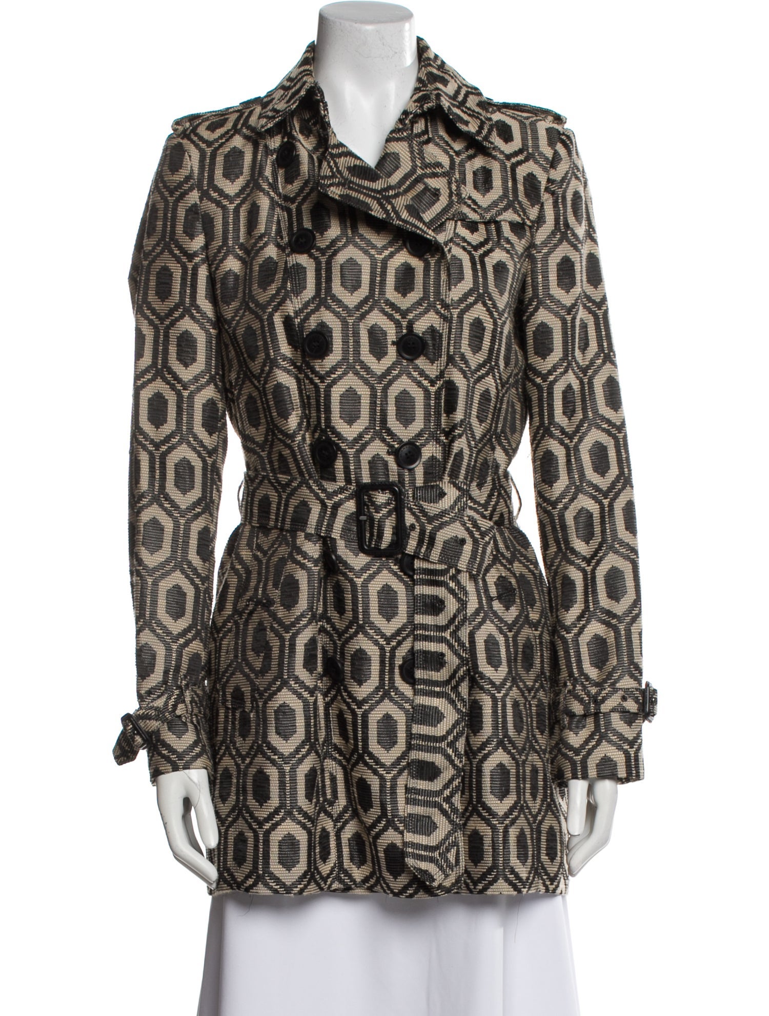 Burberry London Printed Trench Coat