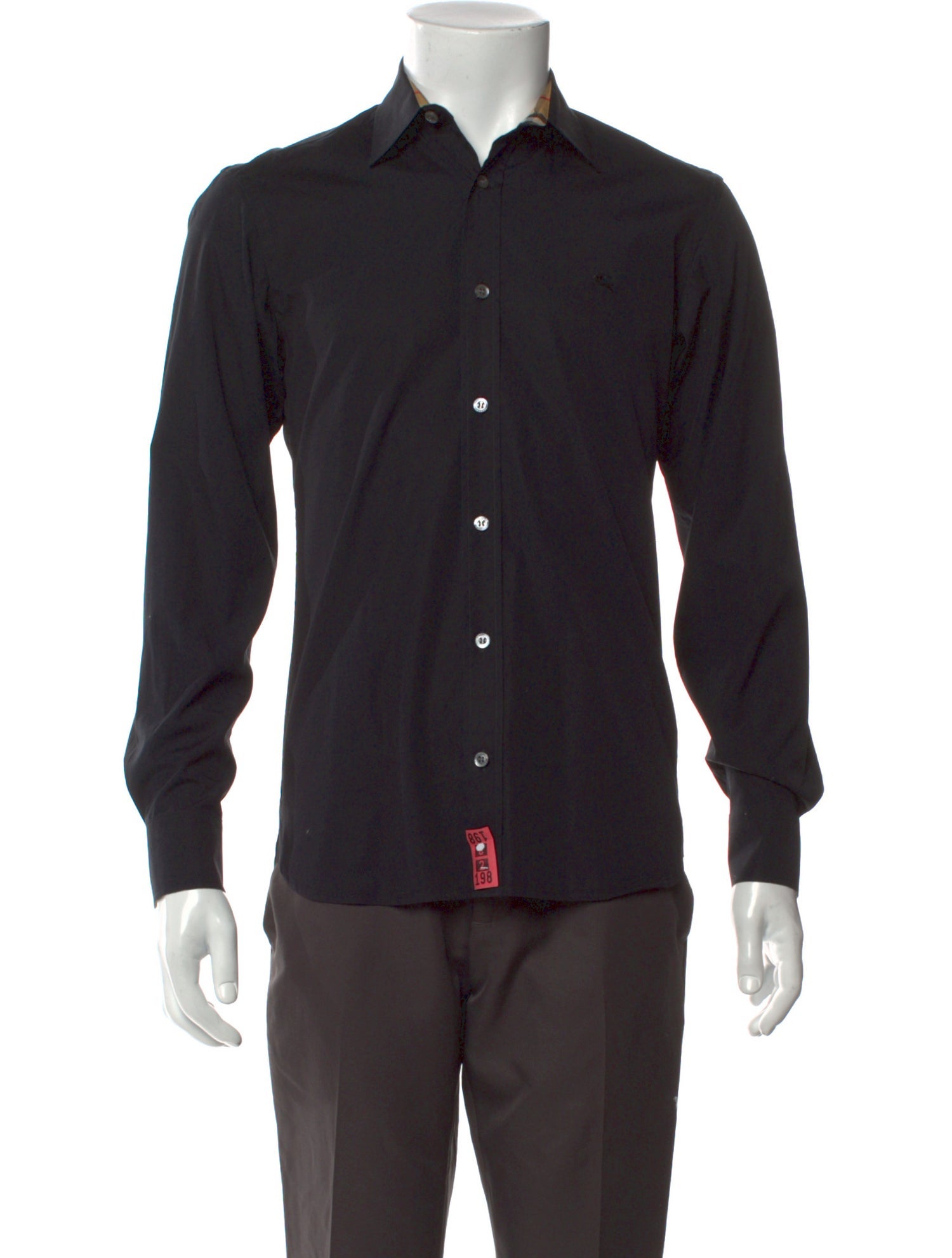 Burberry London House Check Pattern Long Sleeve Shirt