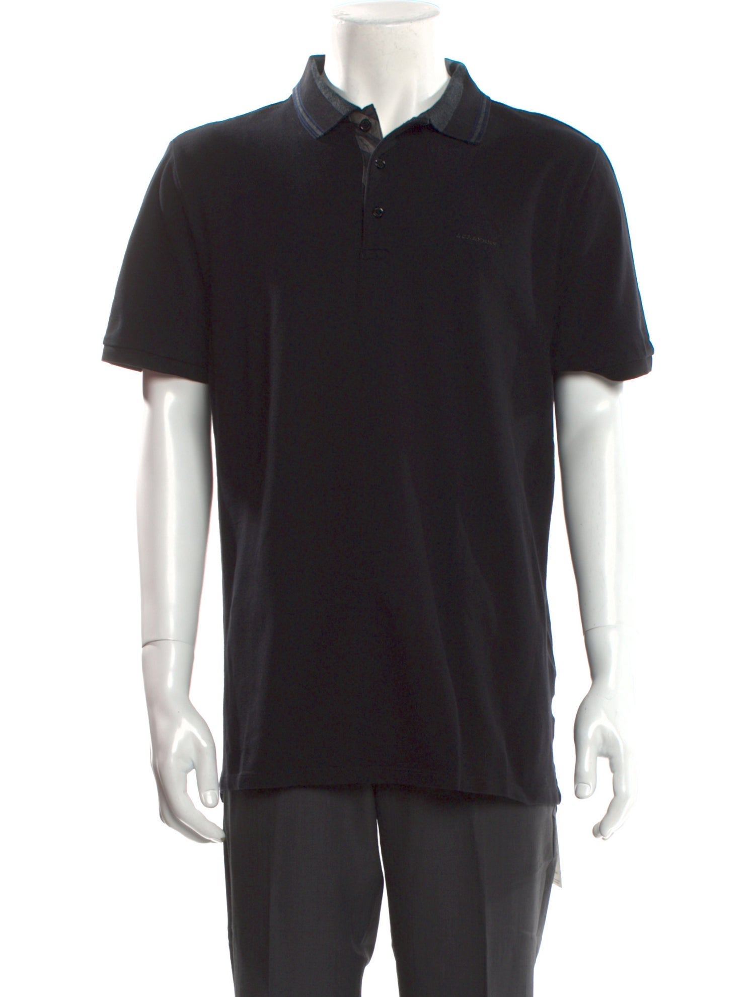 Burberry London TB Monogram Crew Neck Polo Shirt