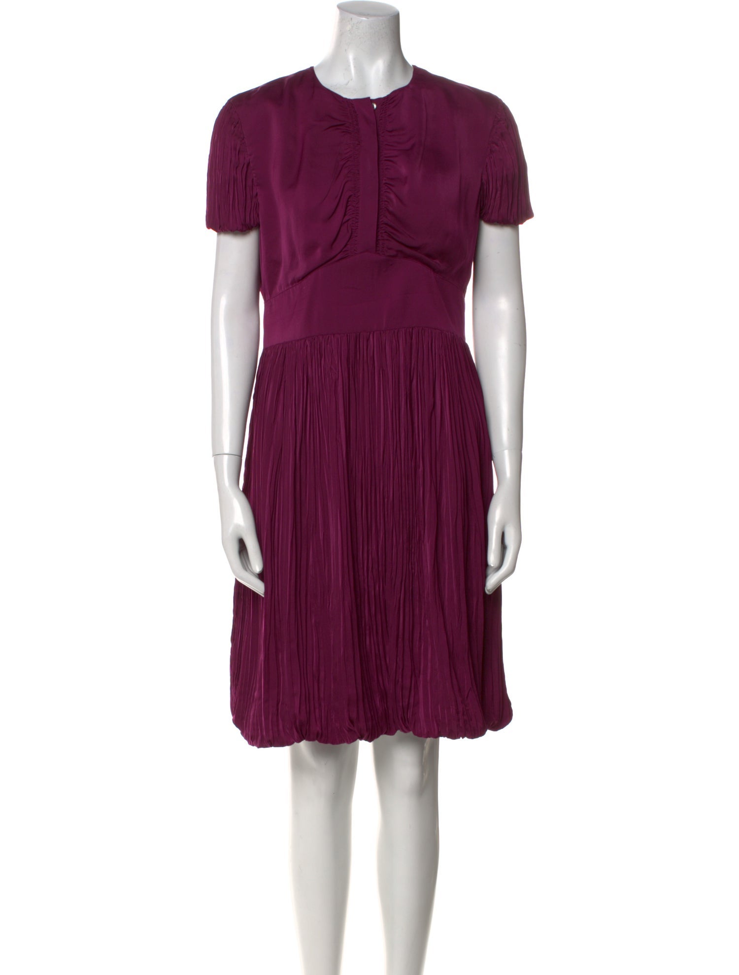 Burberry London Crew Neck Knee-Length Dress