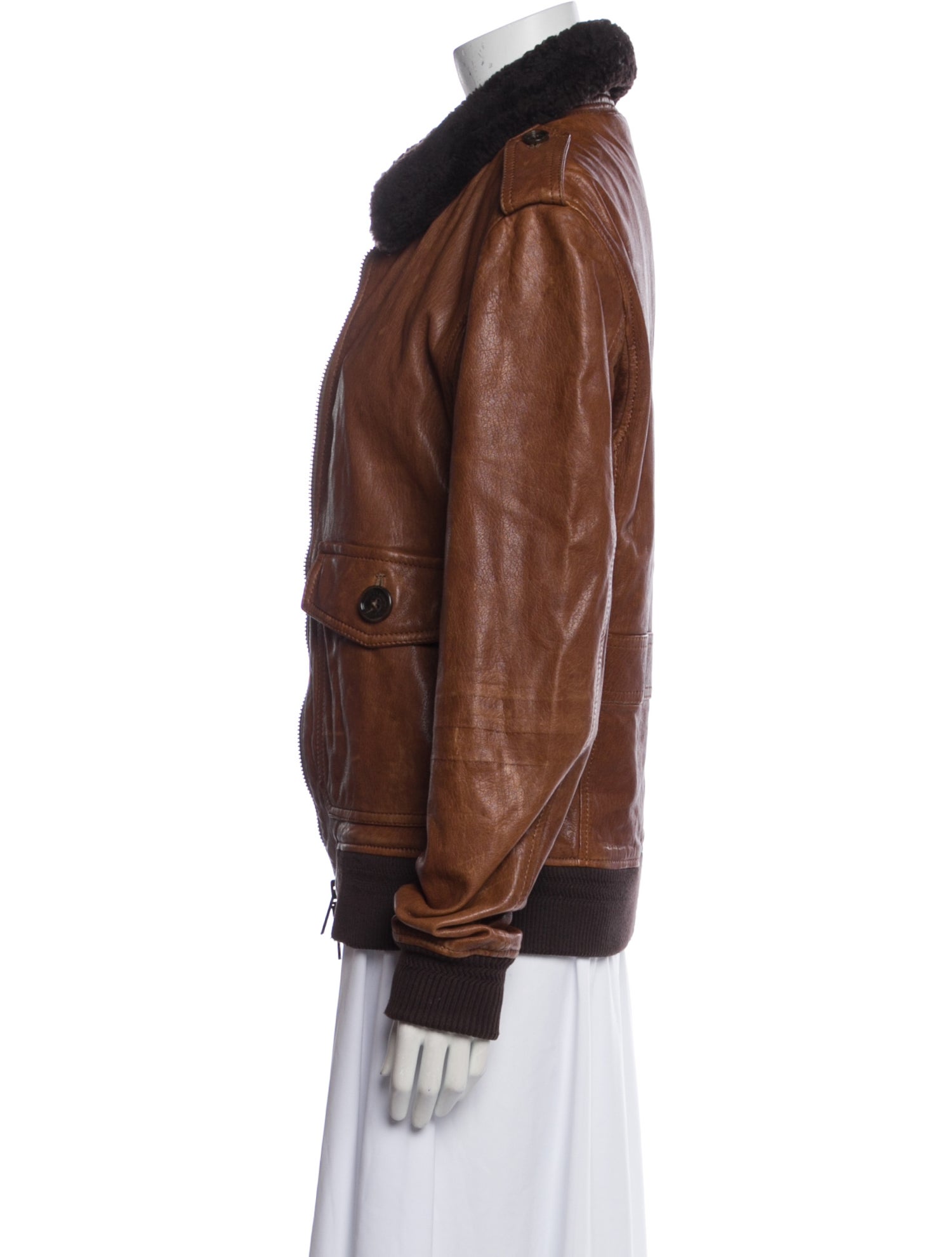 Burberry London Lambskin Fur Jacket