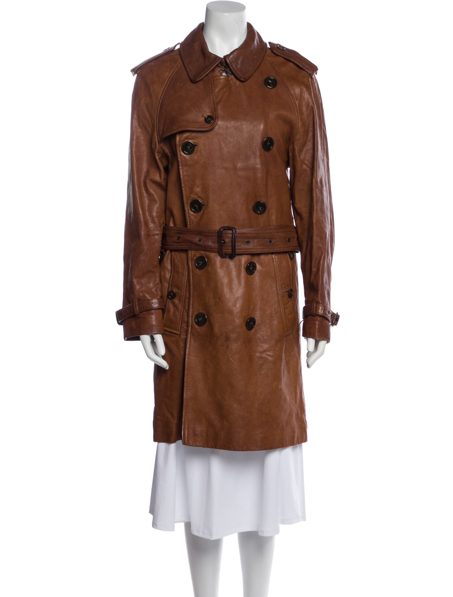Burberry London Lambskin Trench Coat