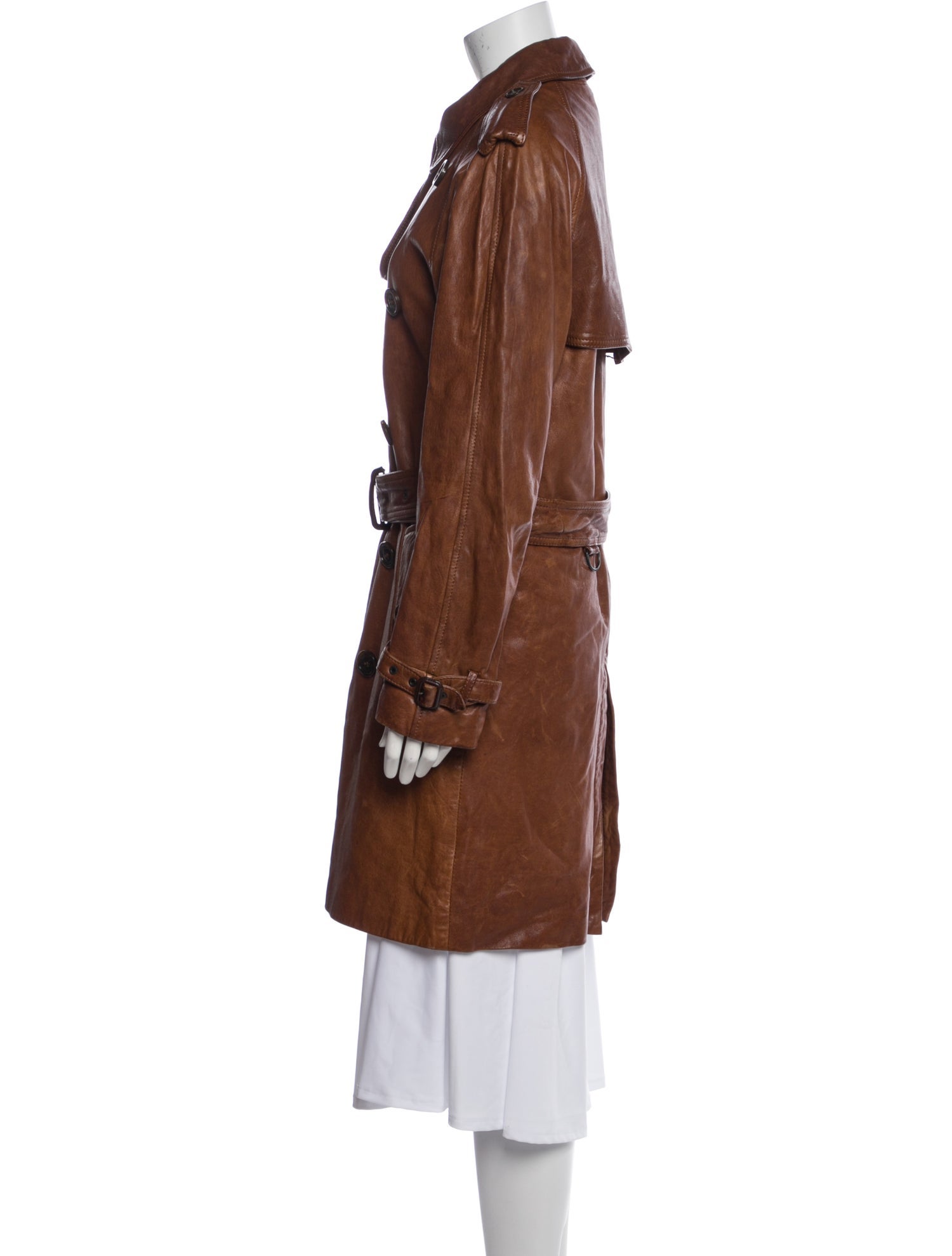 Burberry London Lambskin Trench Coat