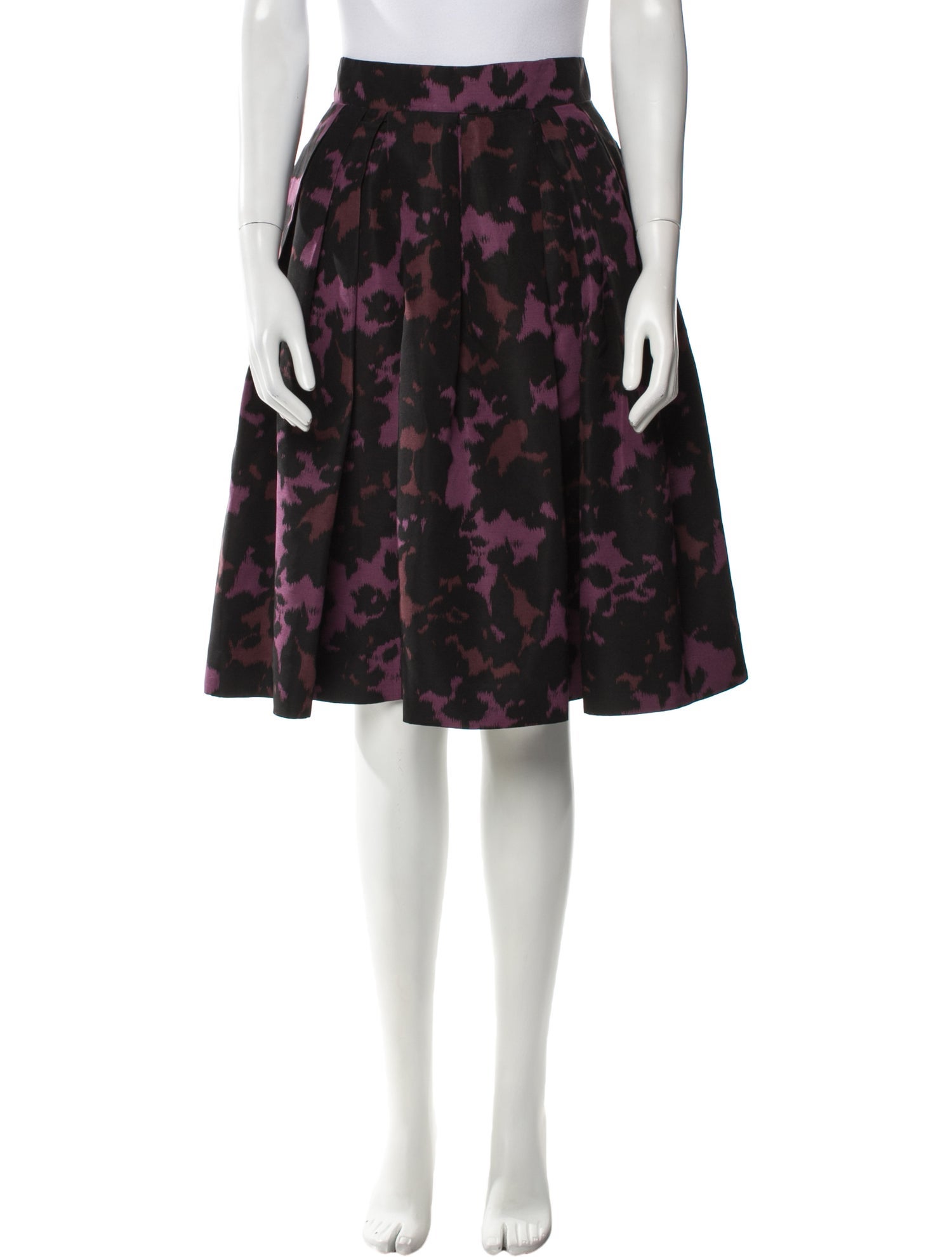 Burberry London Silk Knee-Length Skirt