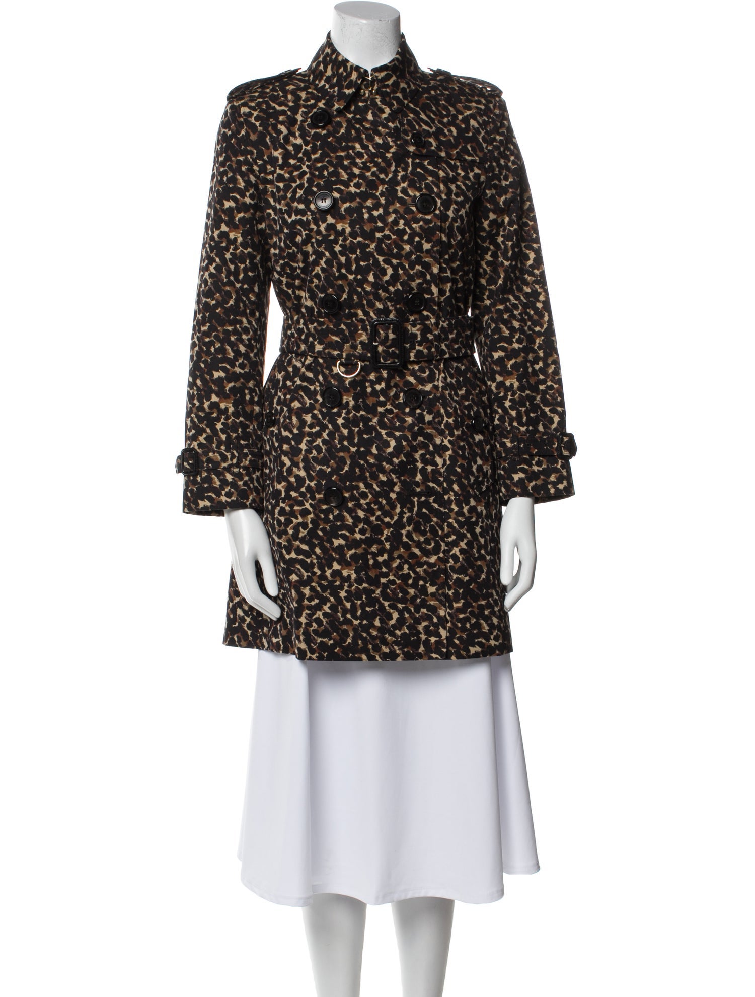 Burberry London Animal Print Coat