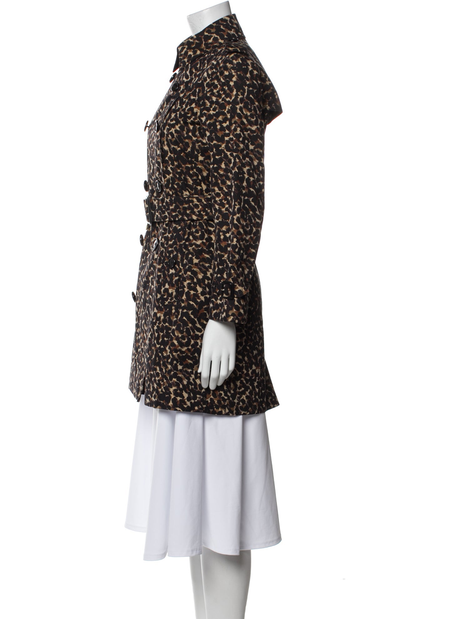 Burberry London Animal Print Coat