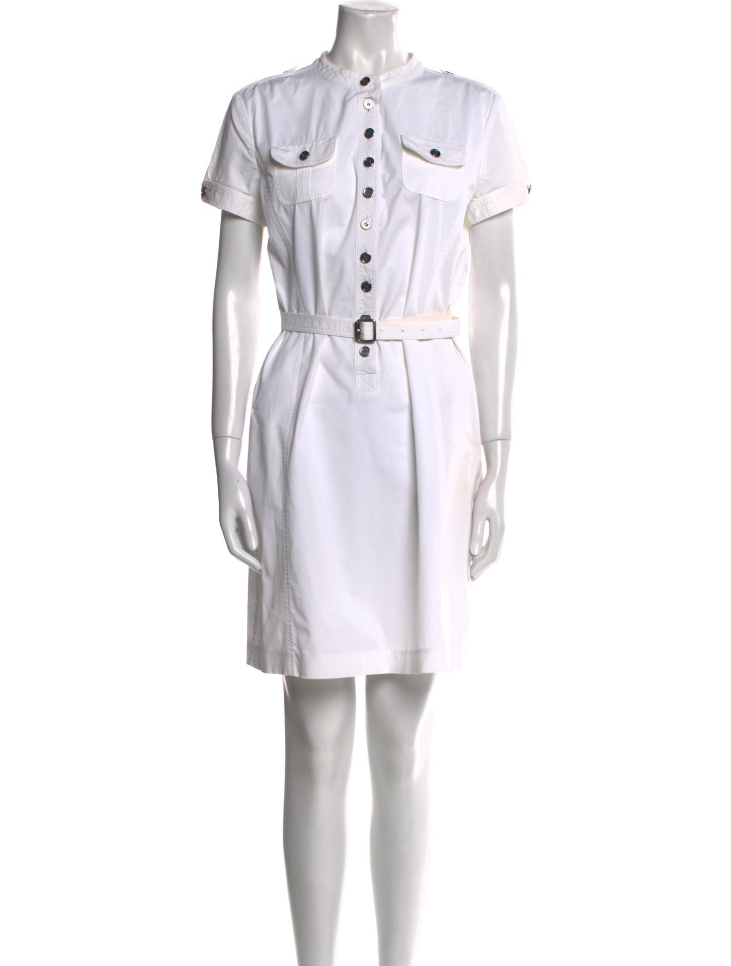 Burberry London Mock Neck Mini Dress