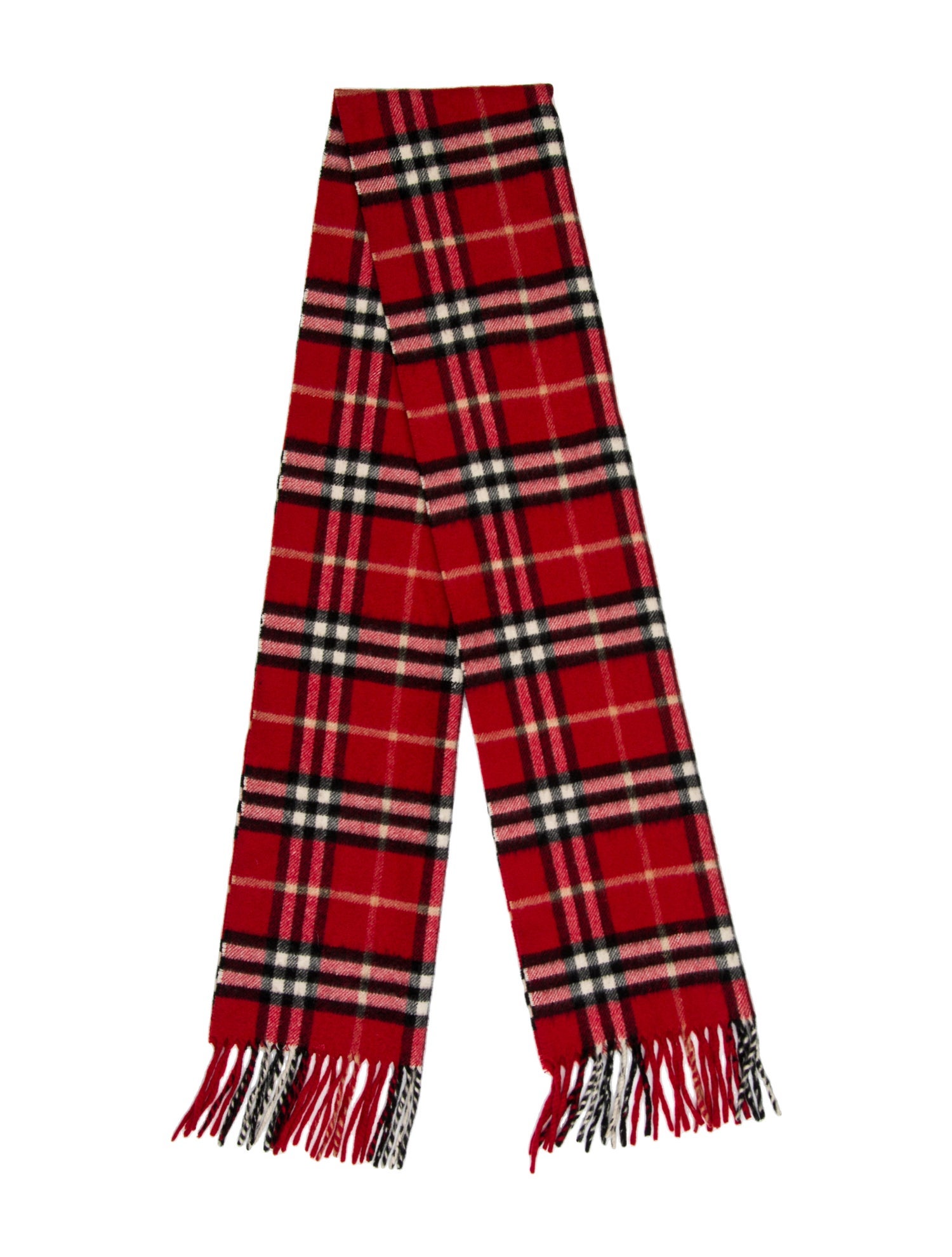 Burberry London Cashmere House Check Pattern Scarf