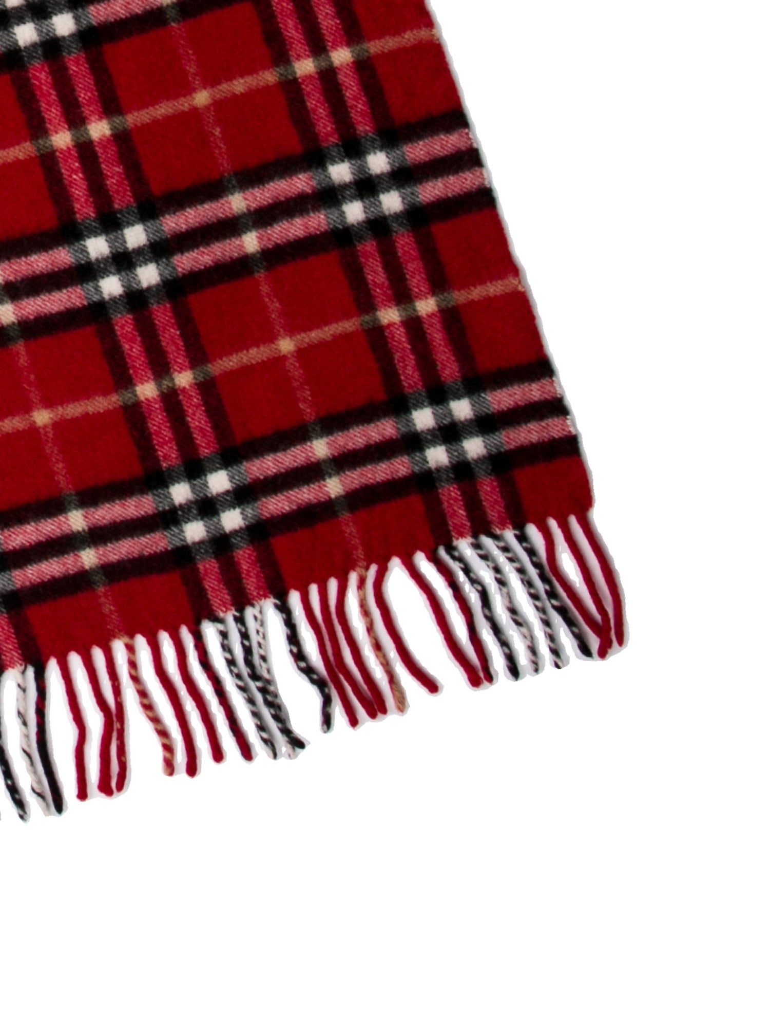 Burberry London Cashmere Nova Check Pattern Scarf
