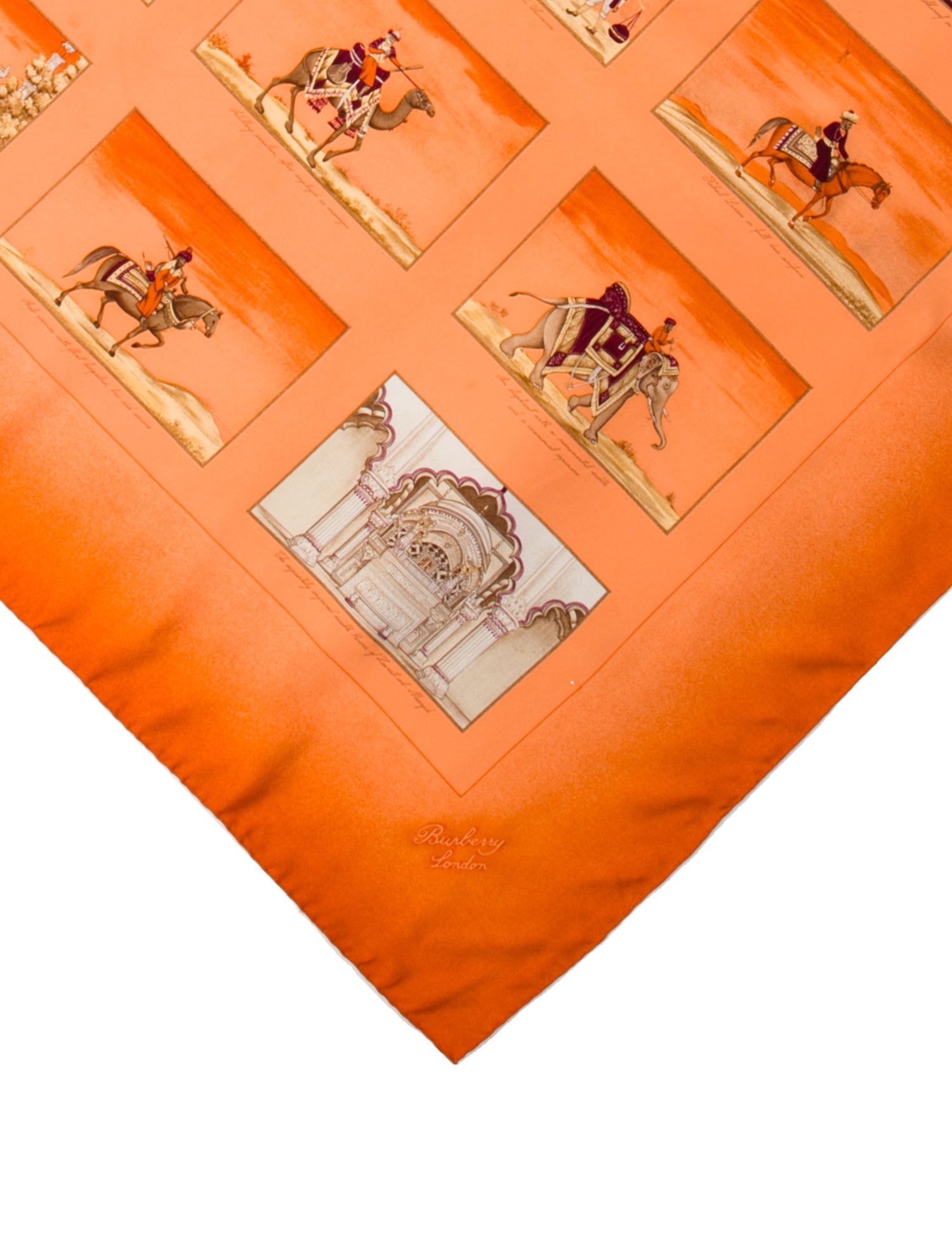 Burberry London Silk TB Monogram Scarf