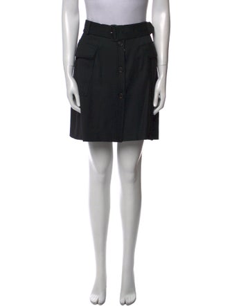 Burberry London Wool Knee-Length Skirt