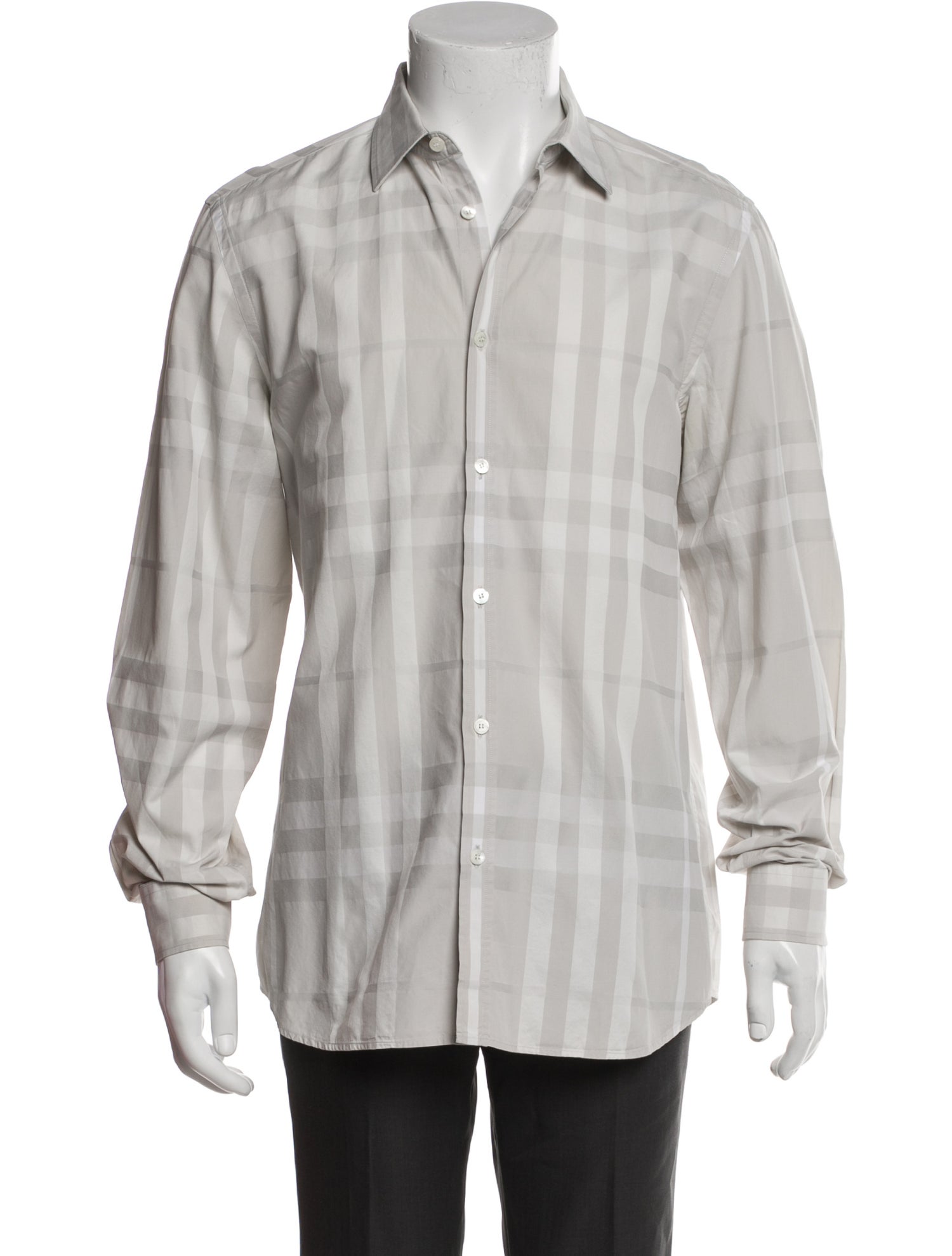 Burberry London Nova Check Pattern Long Sleeve Shirt