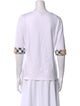 Burberry London Scoop Neck Three-Quarter Sleeve T-Shirt