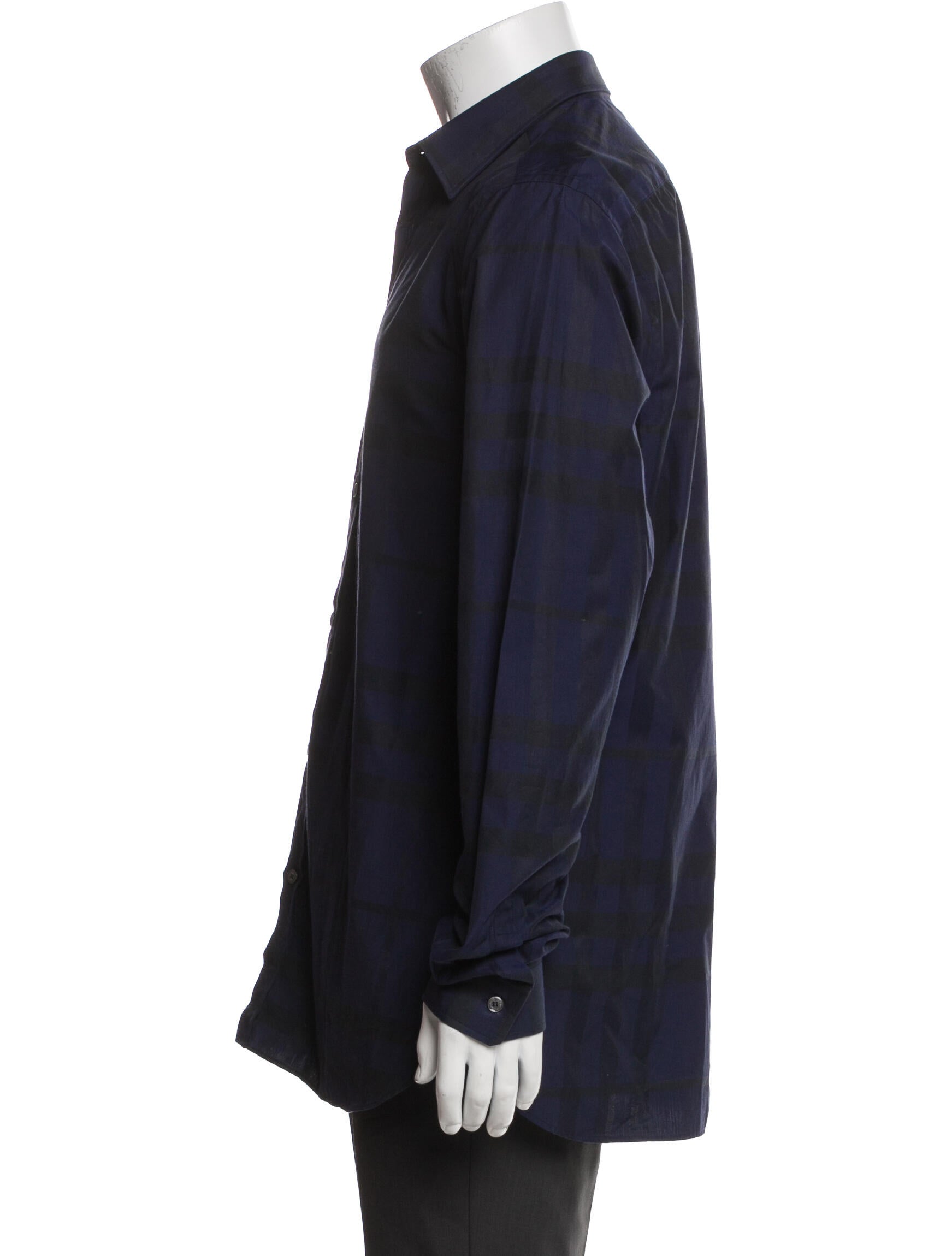 Burberry London TB Monogram Long Sleeve Dress Shirt