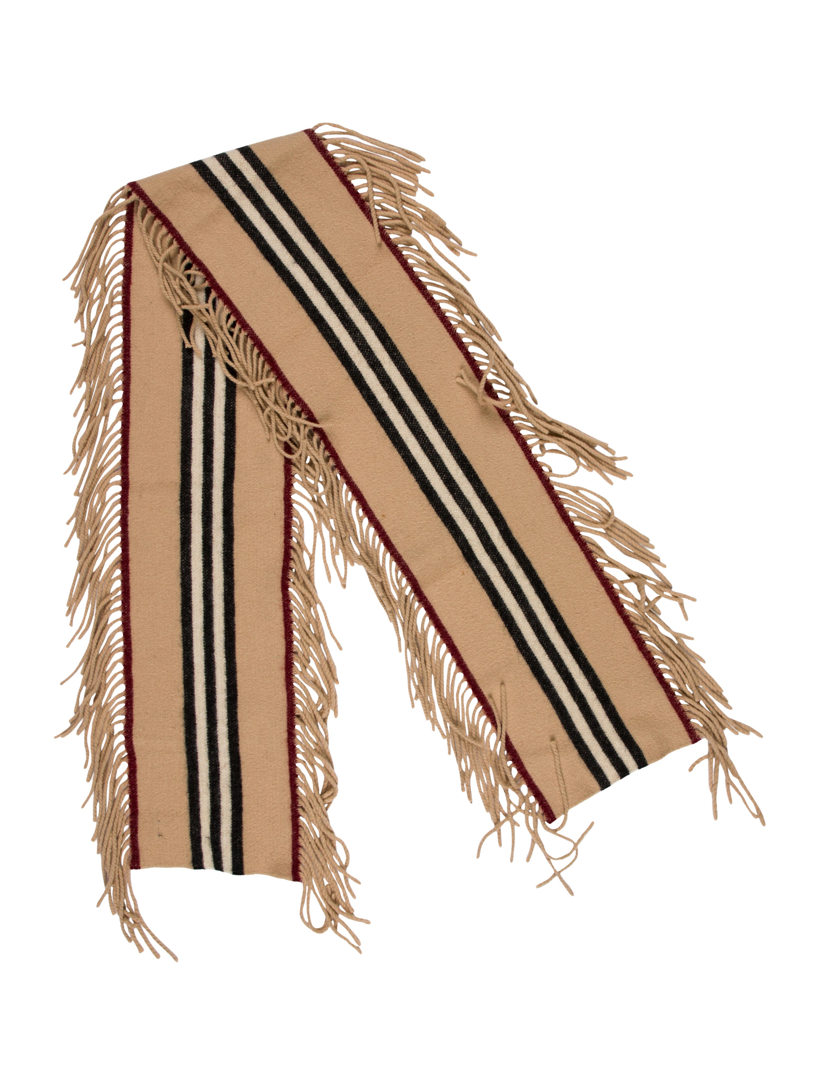 Burberry London Wool Striped Scarf