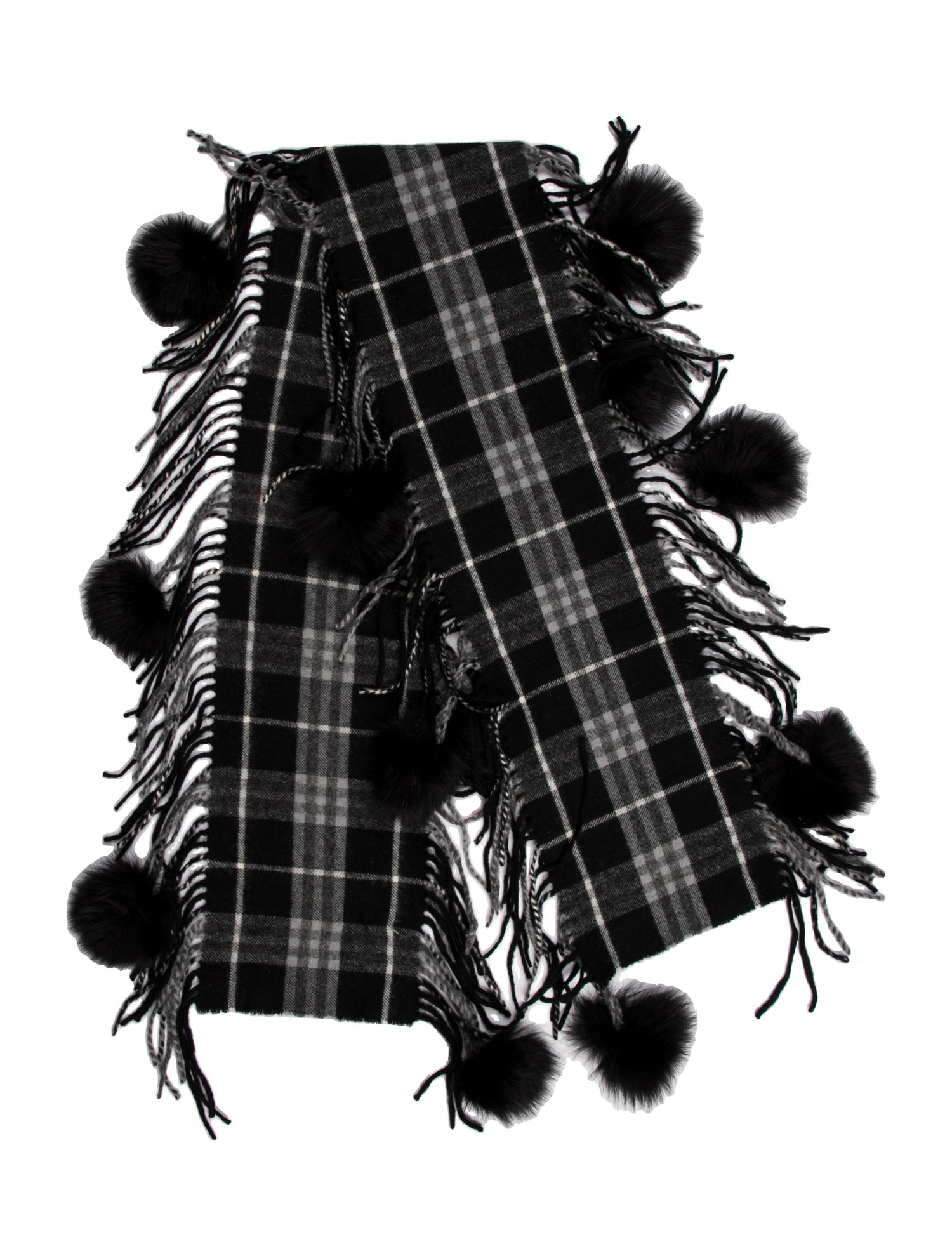 Burberry London Plaid Print Scarf