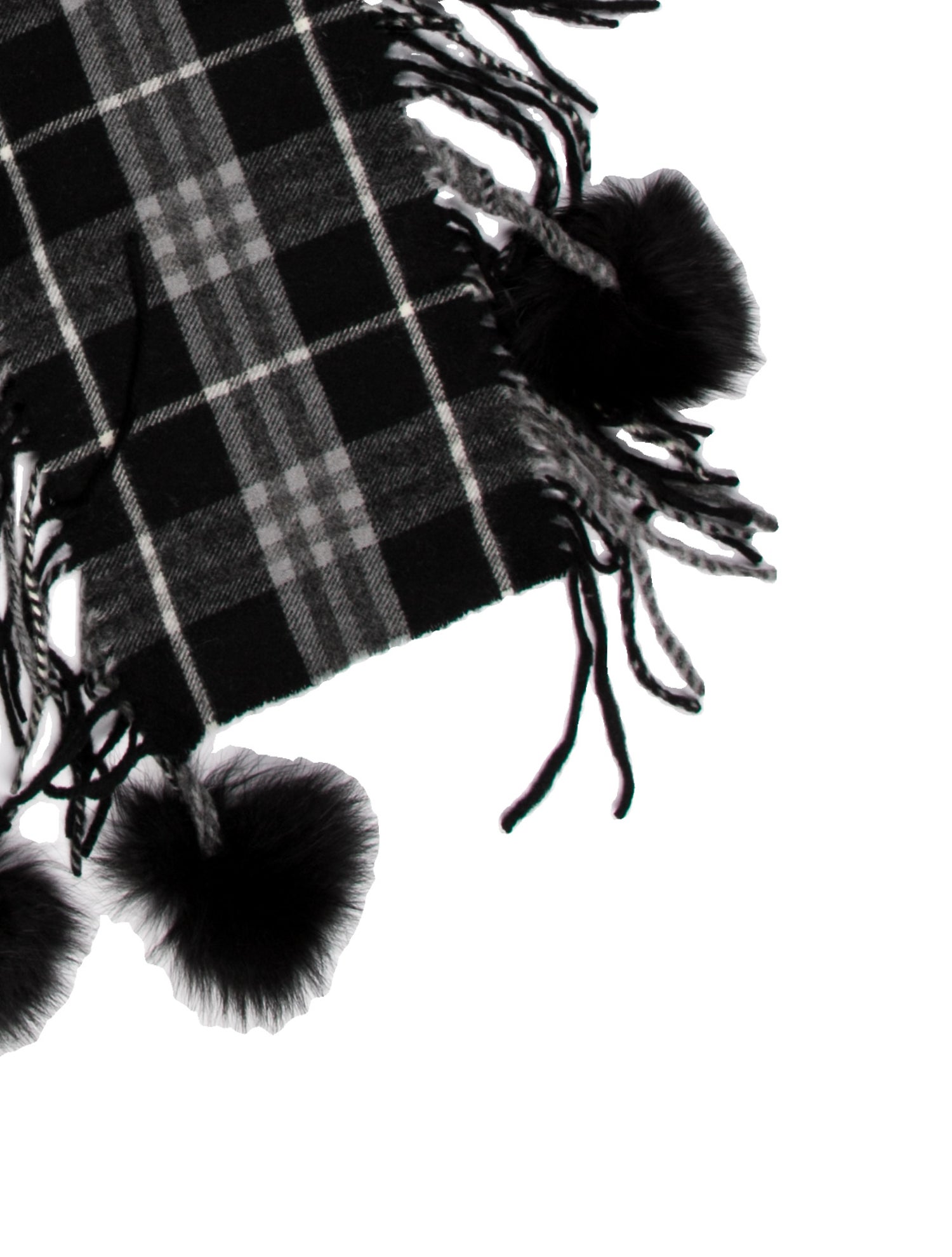 Burberry London Plaid Print Scarf