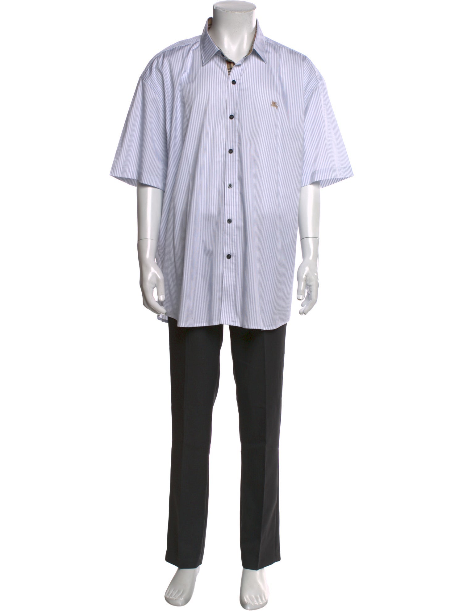 Burberry Striped Short Sleeve Shirt