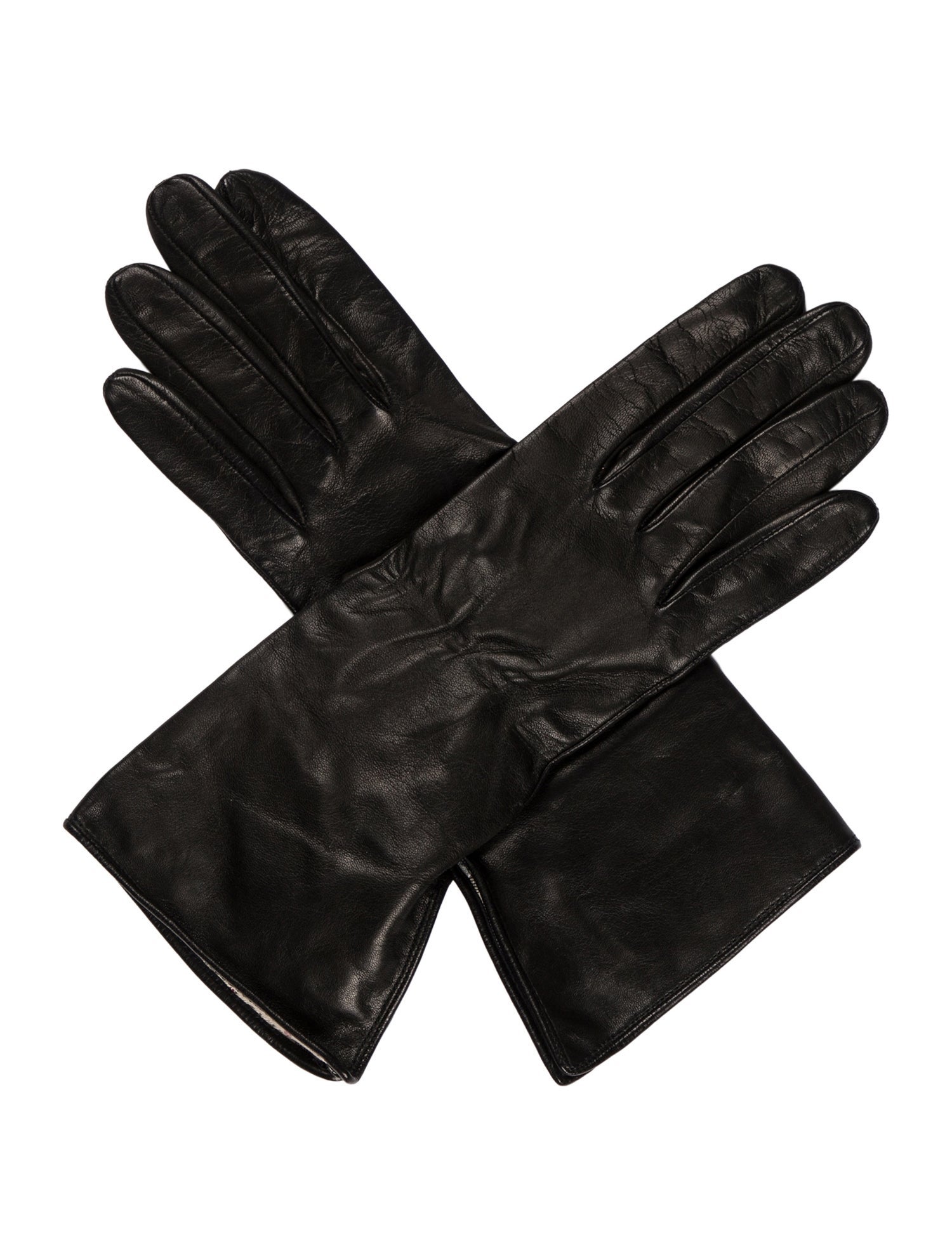 Burberry London Solid Leather Gloves w/Tags