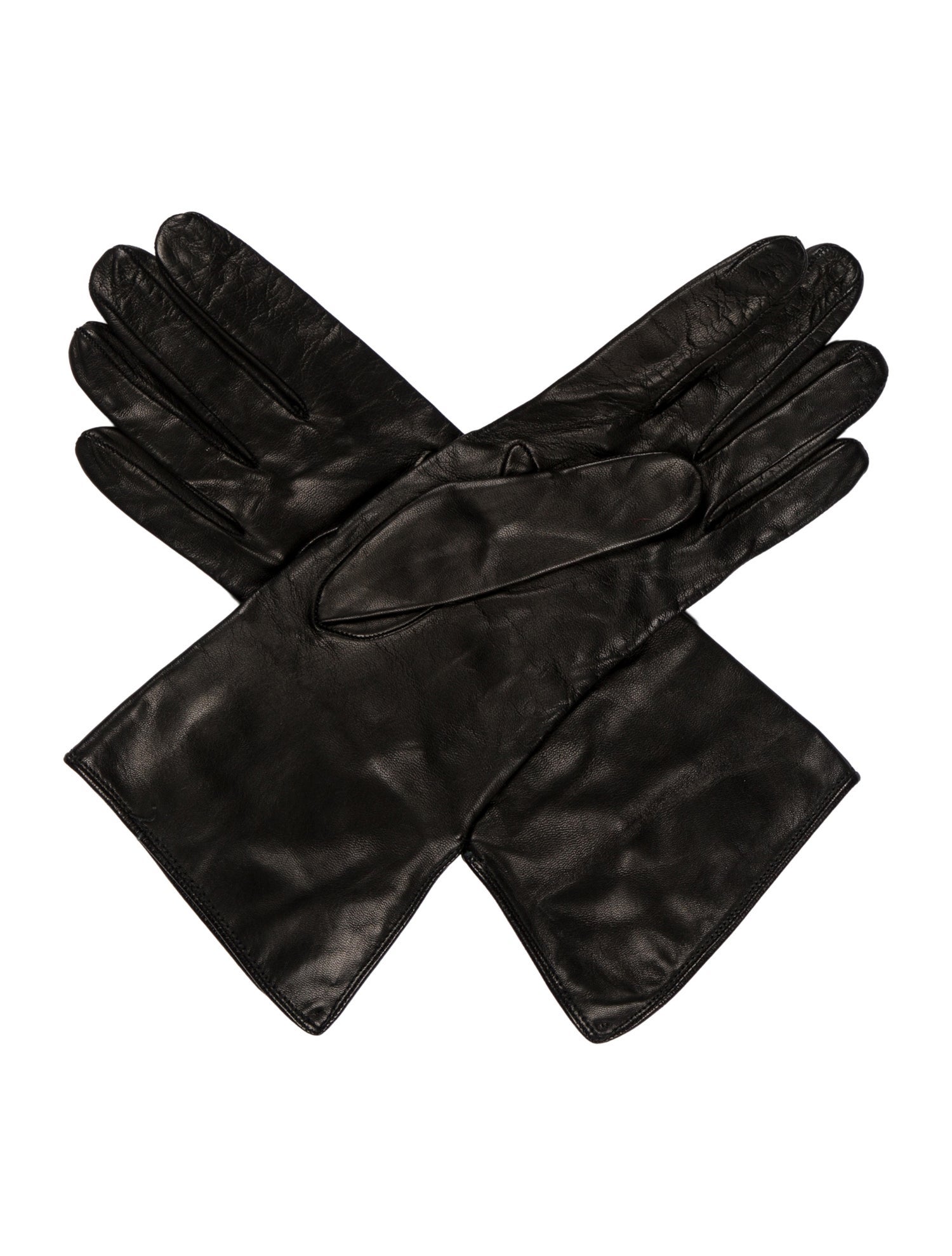 Burberry London Solid Leather Gloves w/Tags