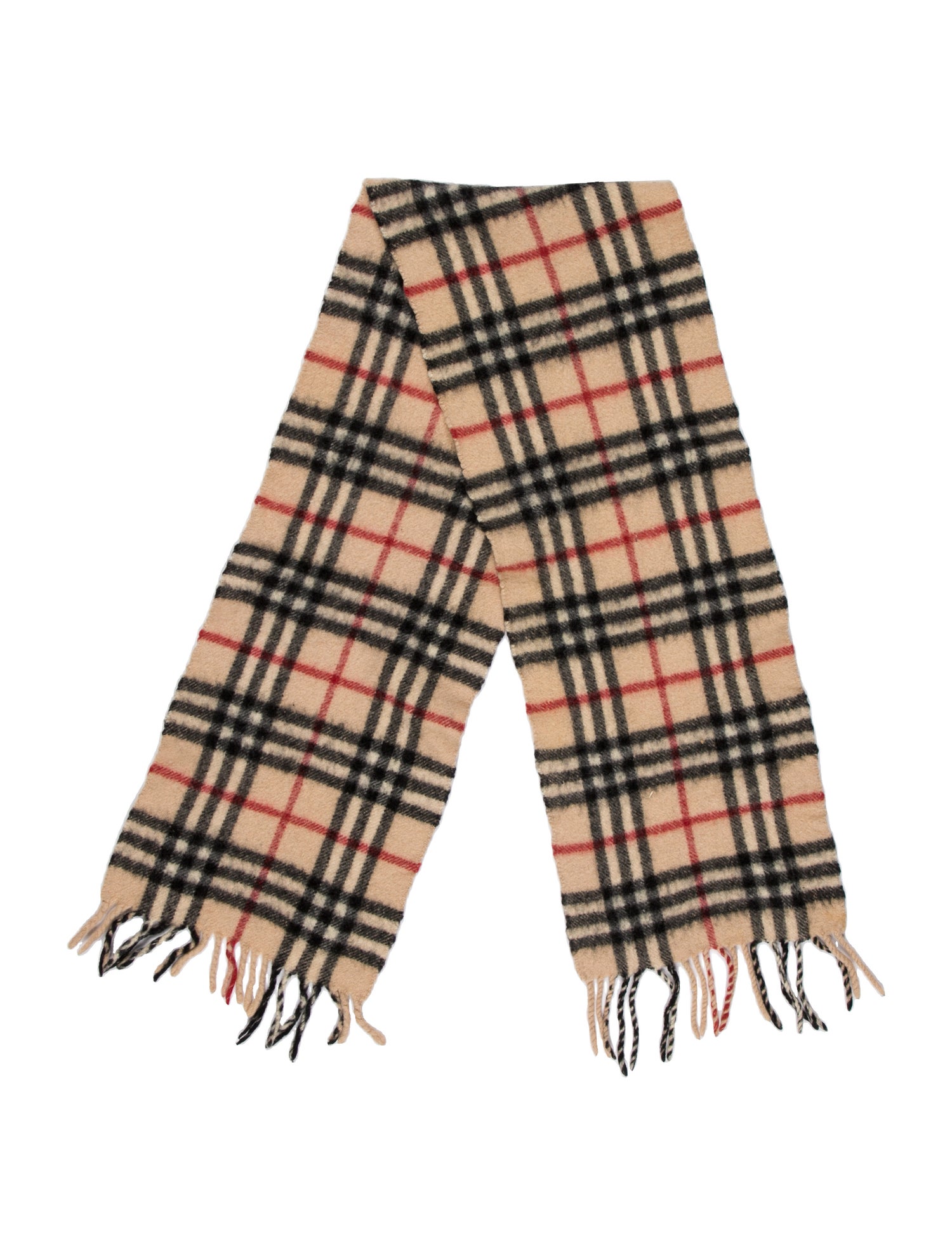 Burberry London Cashmere House Check Pattern Scarf