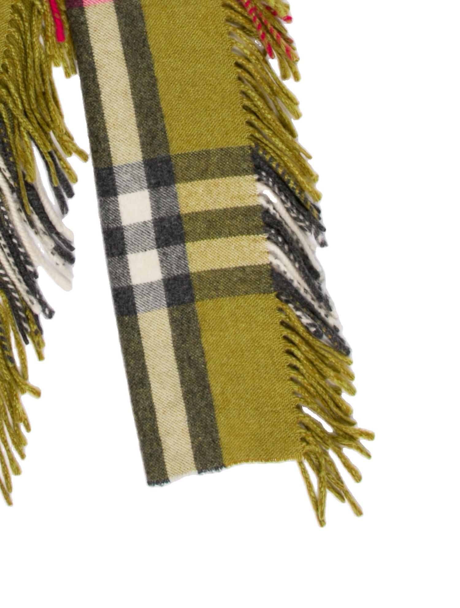 Burberry London Cashmere House Check Pattern Scarf