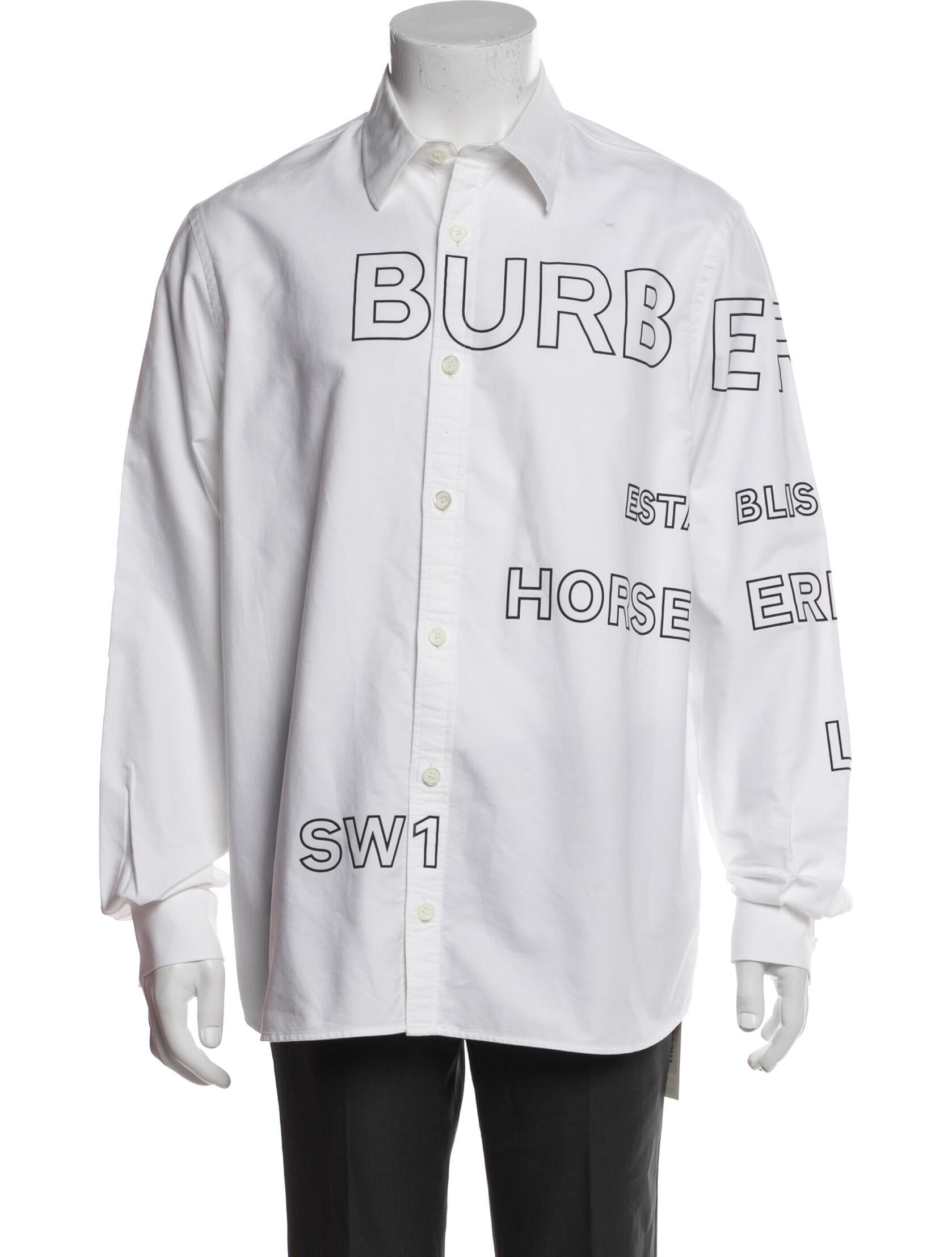 Burberry London TB Monogram Graphic Print Shirt