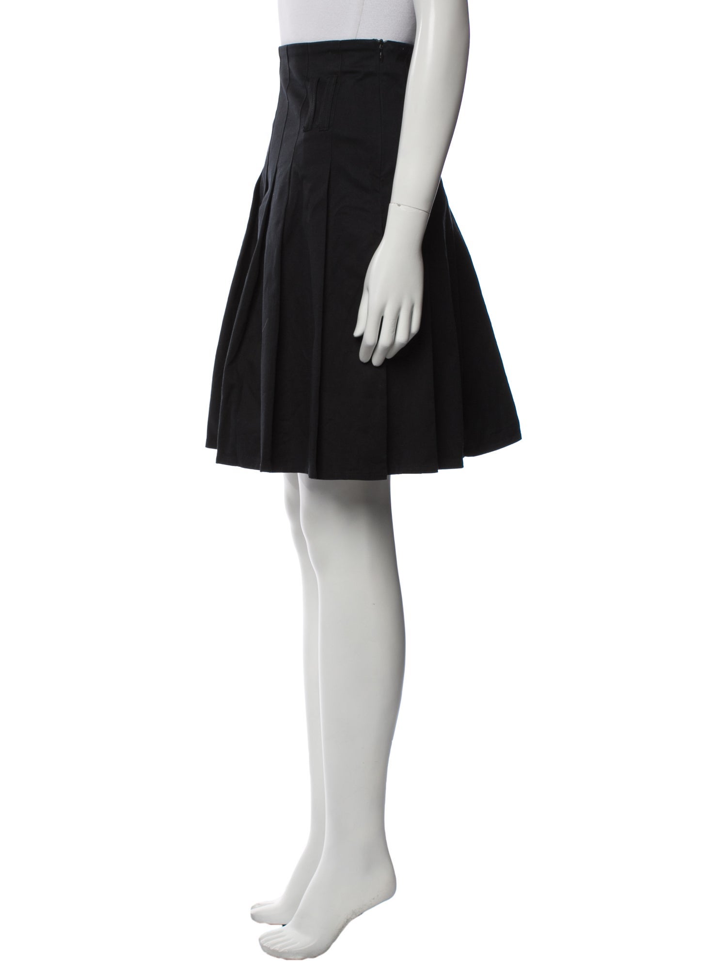 Burberry London Pleated Accents Knee-Length Skirt