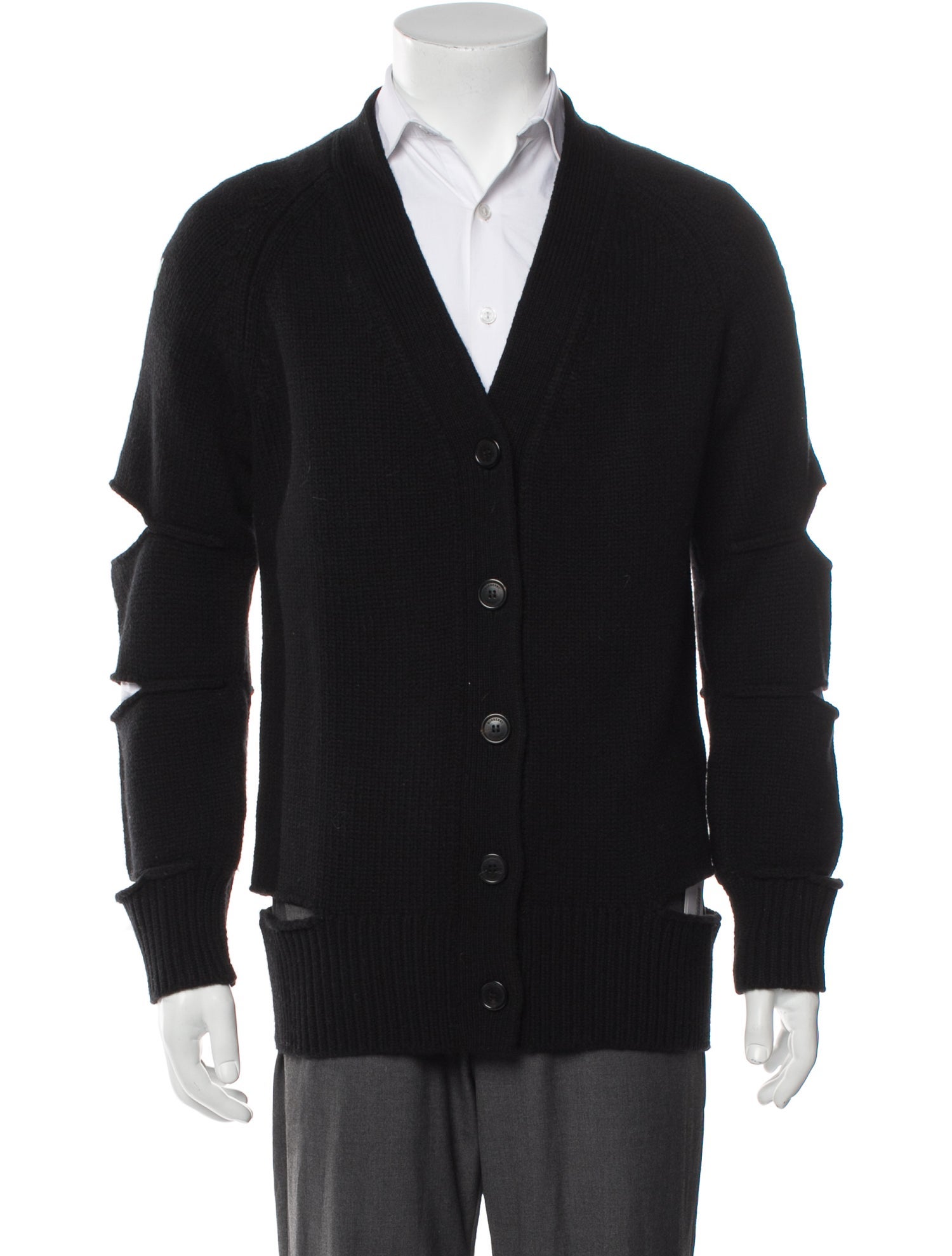 Burberry Merino Wool V-Neck Cardigan