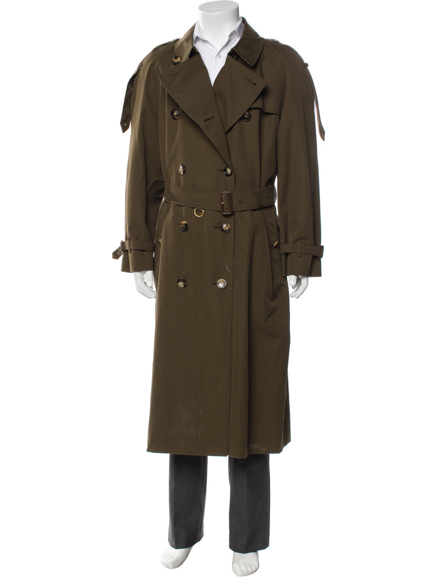 Burberry Nova Check Pattern Trench Coat