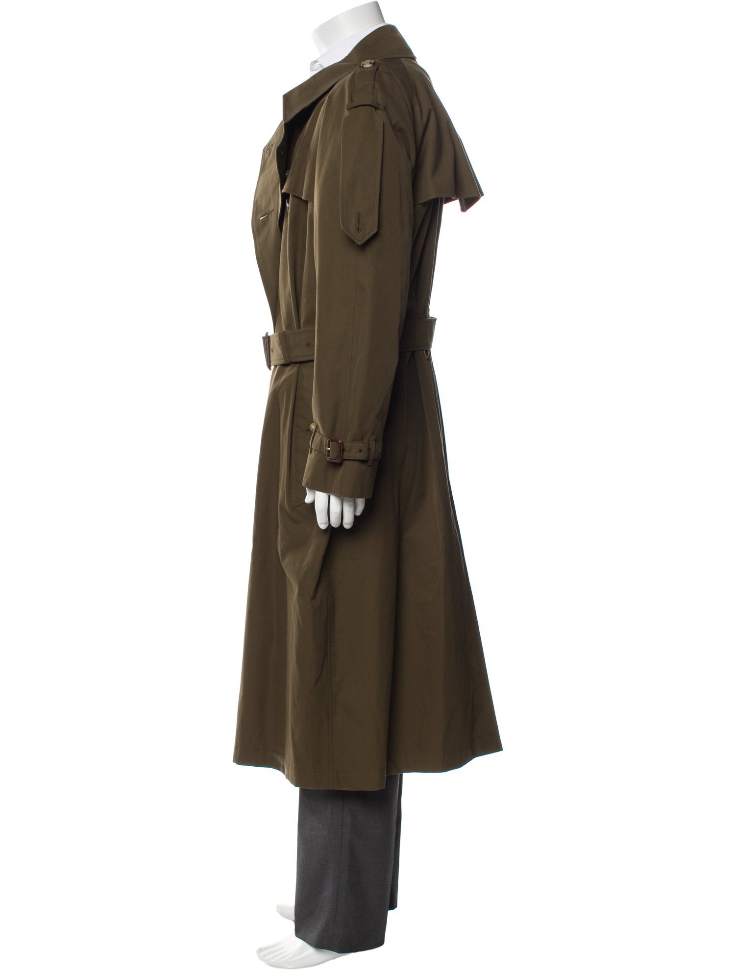 Burberry Nova Check Pattern Trench Coat