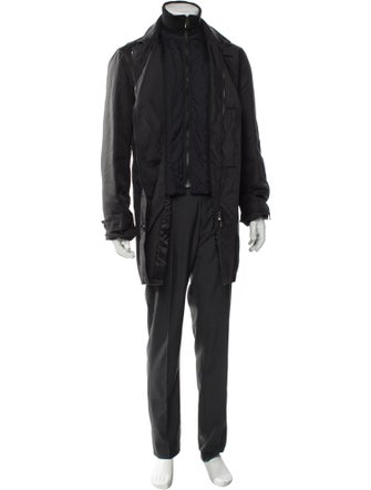 Burberry London Abstract Check Parka