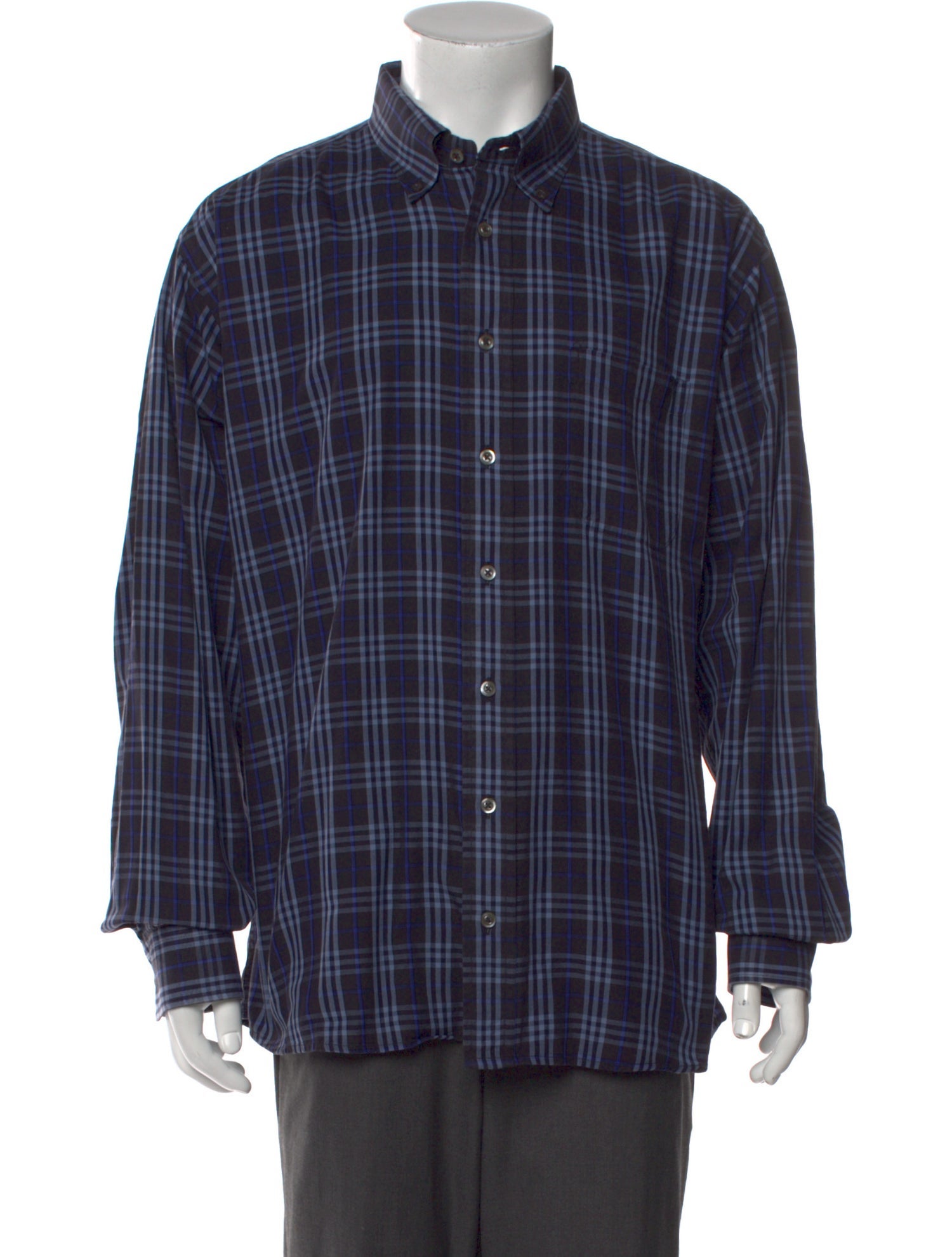 Burberry London Abstract Check Long Sleeve Shirt